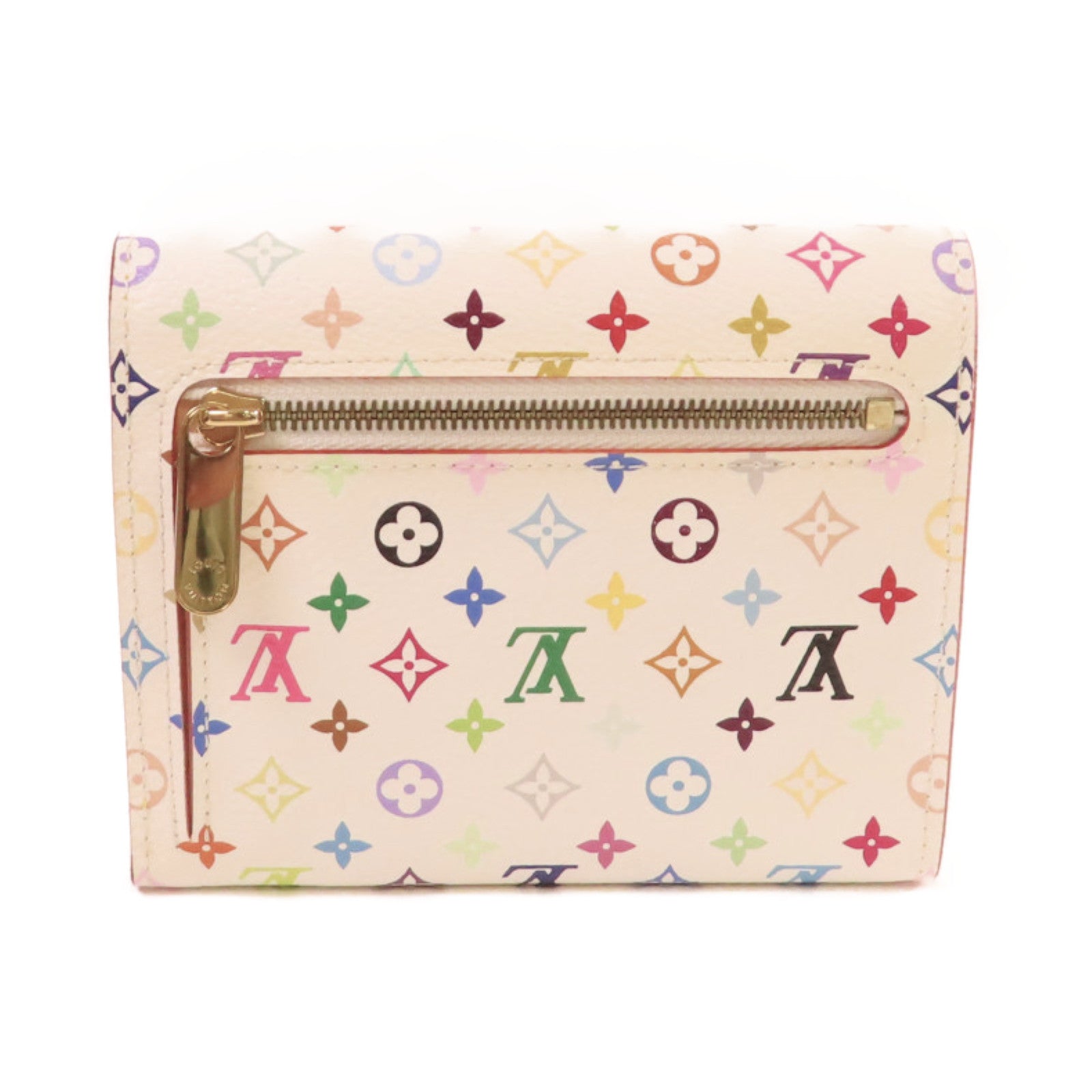 LOUIS VUITTON Monogram Multicolore Koala Short Wallet金扣短錢包白色/彩色