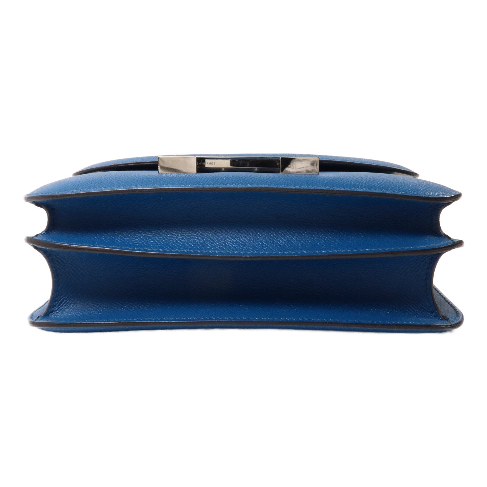 HERMES Epsom皮革Constance 24肩背袋Bleu Izmir