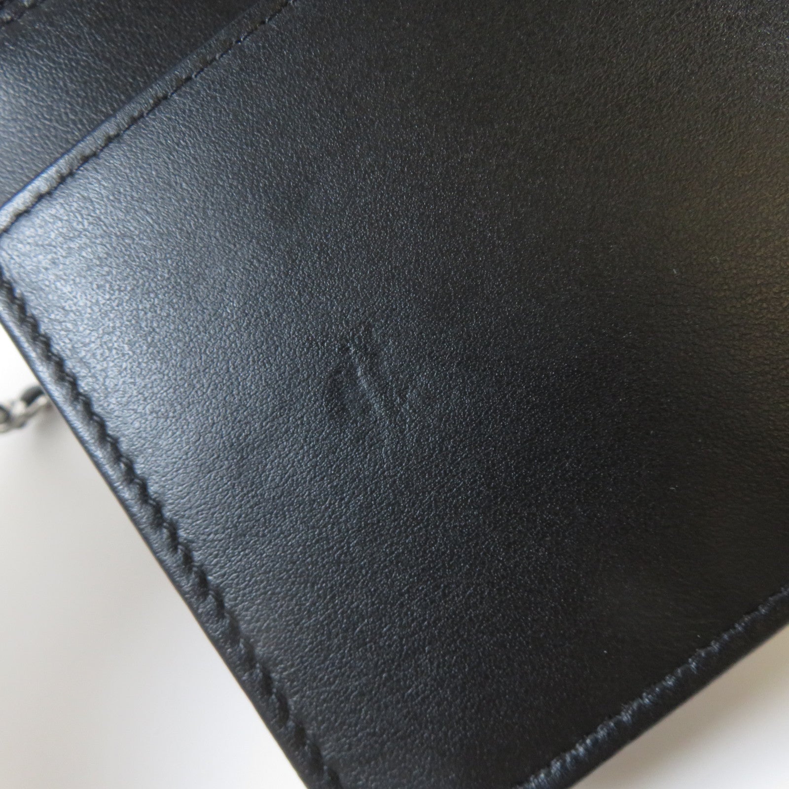 CHANEL 羊皮皮革Camellia Wallet On Chain銀扣鏈帶肩背袋黑色