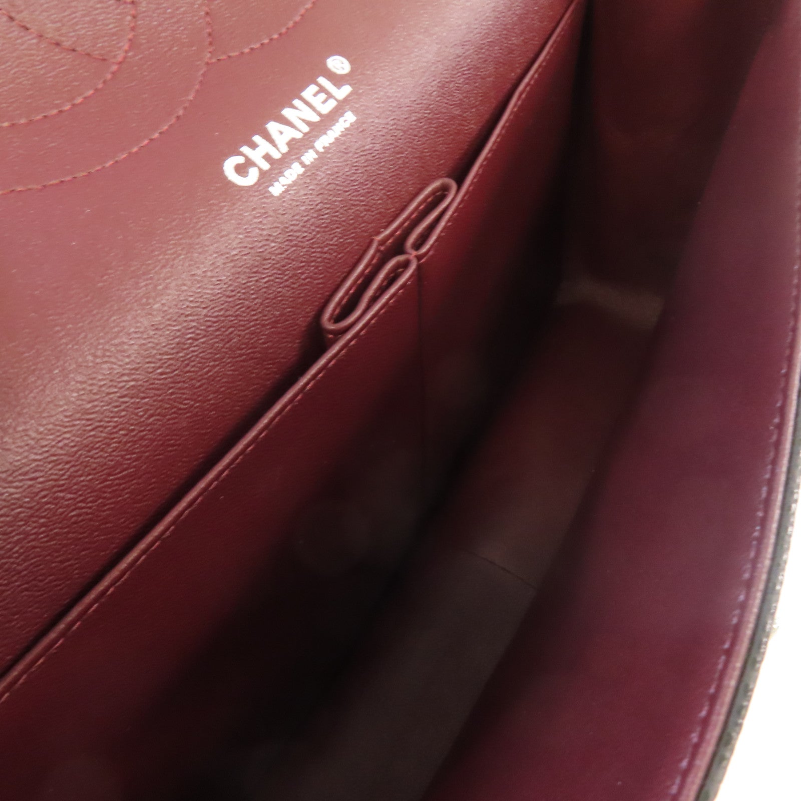 CHANEL **【激減優惠】菱格Caviar皮革Jumbo Chain Shoulder Bag銀扣鏈帶肩背袋黑色