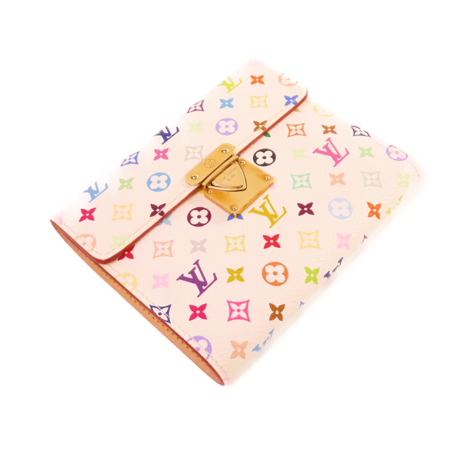 LOUIS VUITTON Monogram Multicolore Koala Short Wallet金扣短錢包白色/彩色