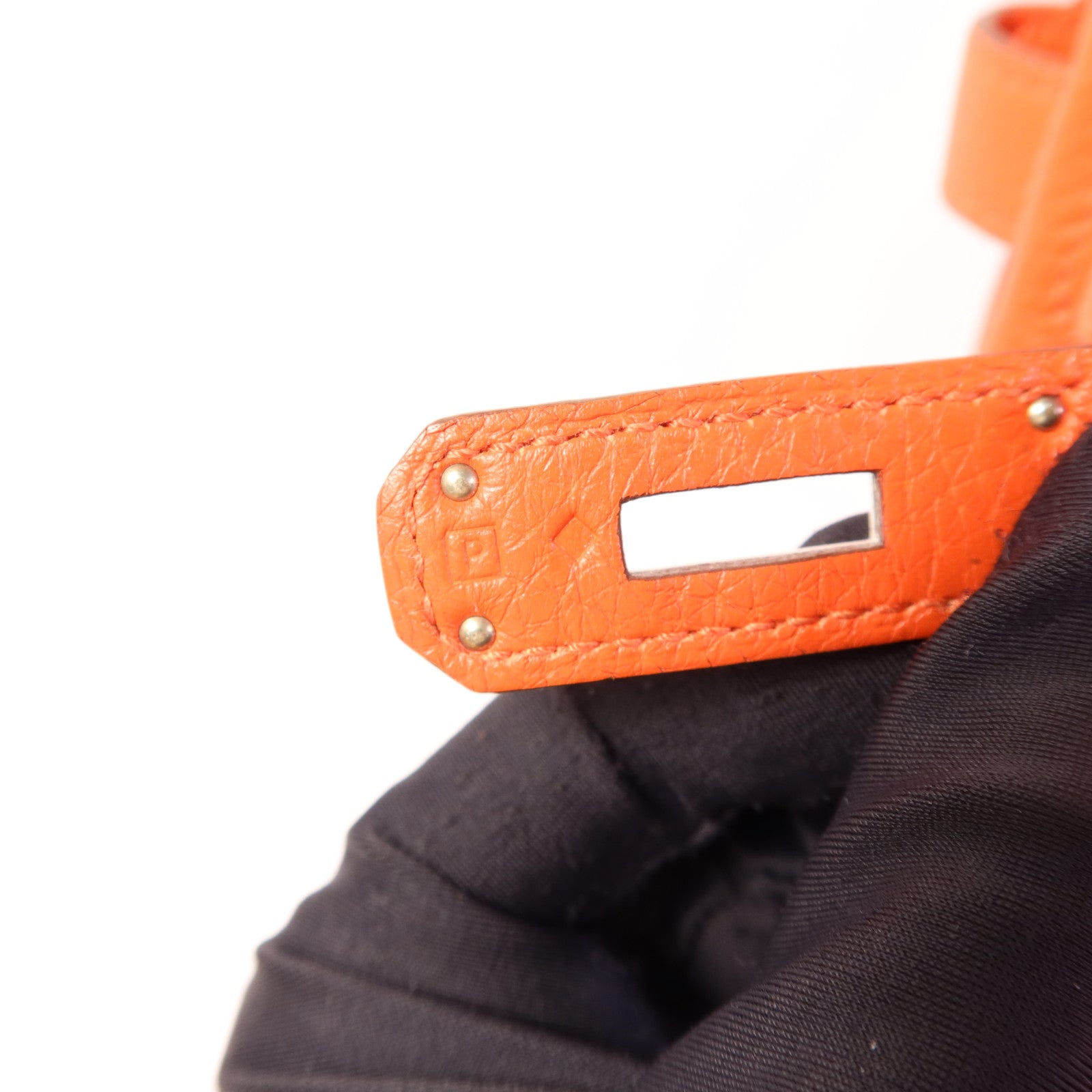 HERMES Togo皮革Birkin 30銀扣手挽袋Capucine