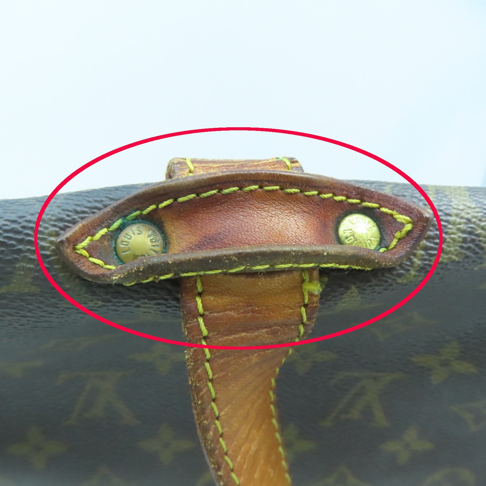 LOUIS VUITTON Monogram Saumur 35金扣肩背袋啡色