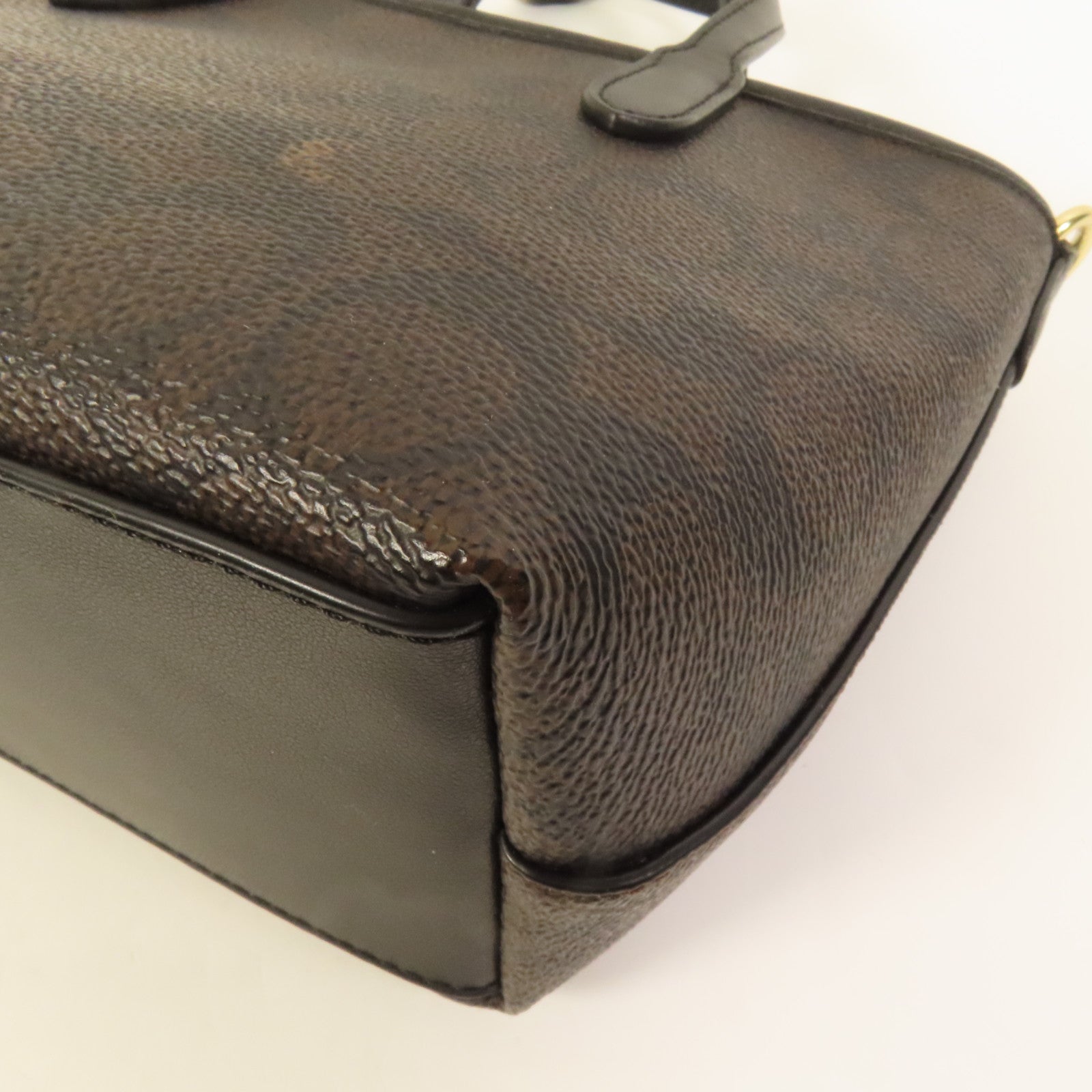 COACH 塗層帆布Shoulder Bag金扣手挽肩背兩用袋