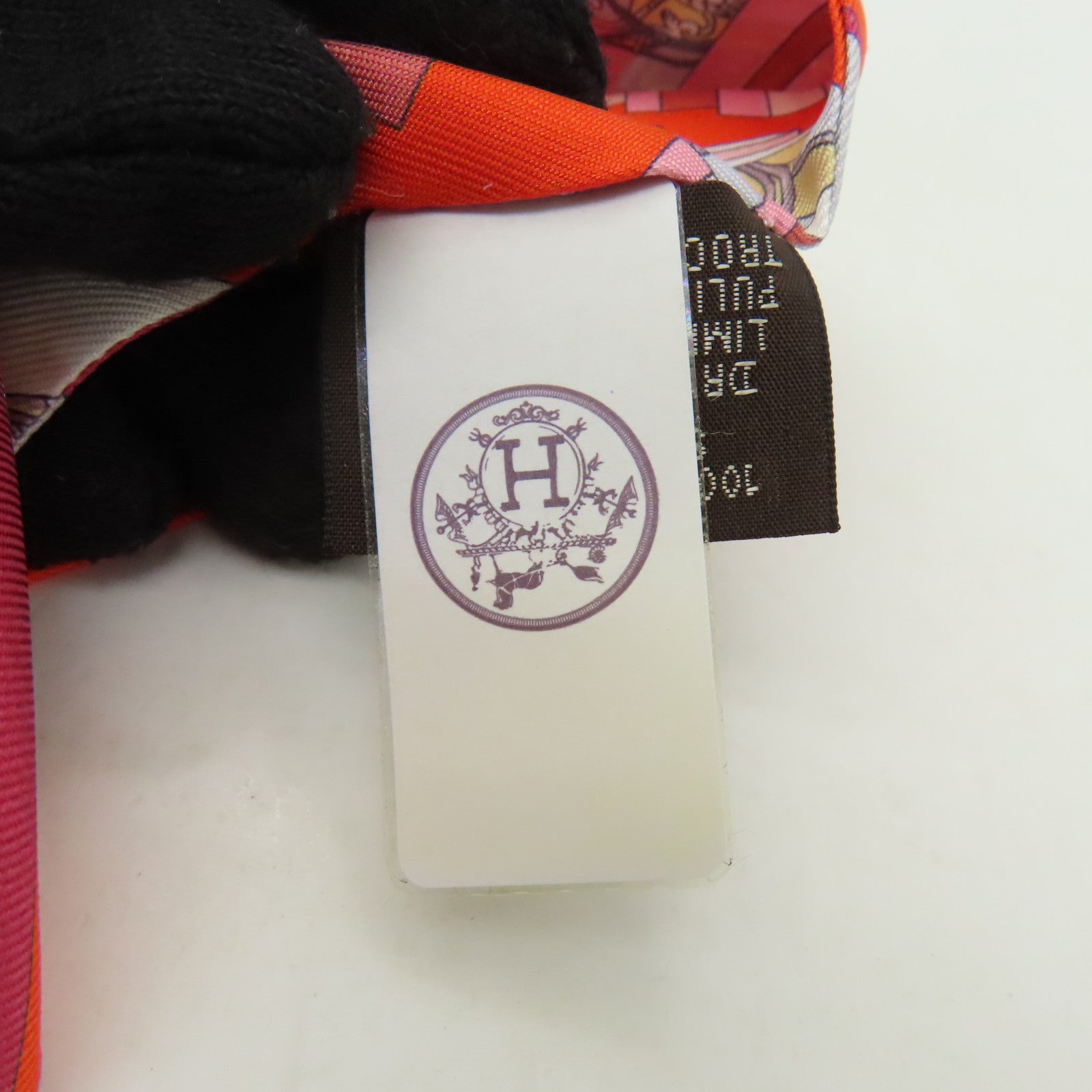 HERMES 【激減優惠】絲質Twilly絲巾橙色/粉紅色/紅色/白色