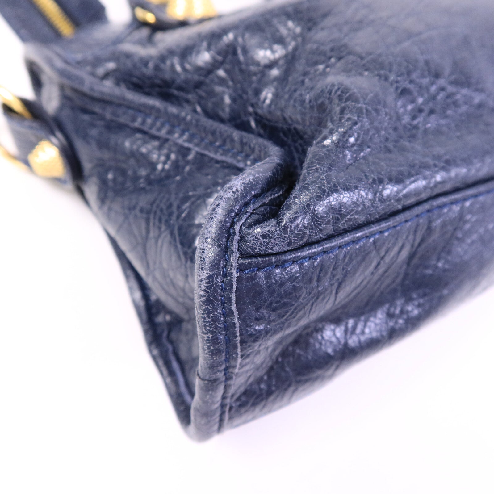 BALENCIAGA 牛皮皮革Mini City手挽肩背兩用袋