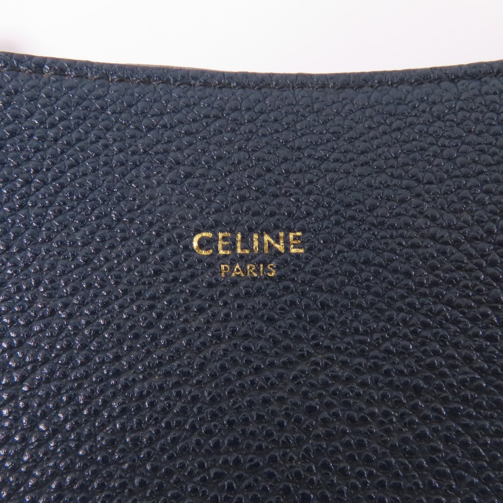 CELINE 牛皮皮革Cabas Phantom手挽袋深藍色