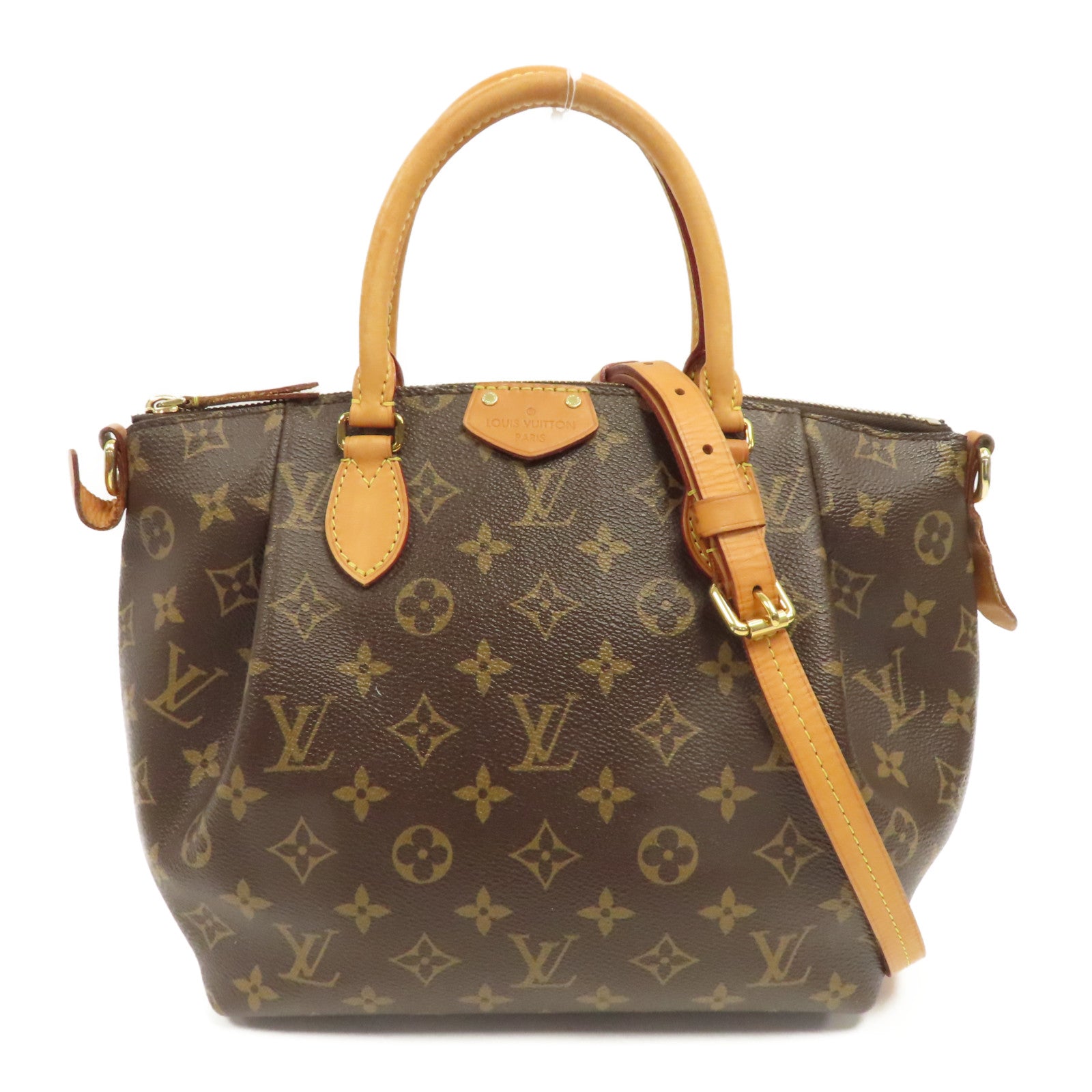 LOUIS VUITTON 【激減優惠】Monogram Turenne PM金扣手挽肩背兩用袋棕色