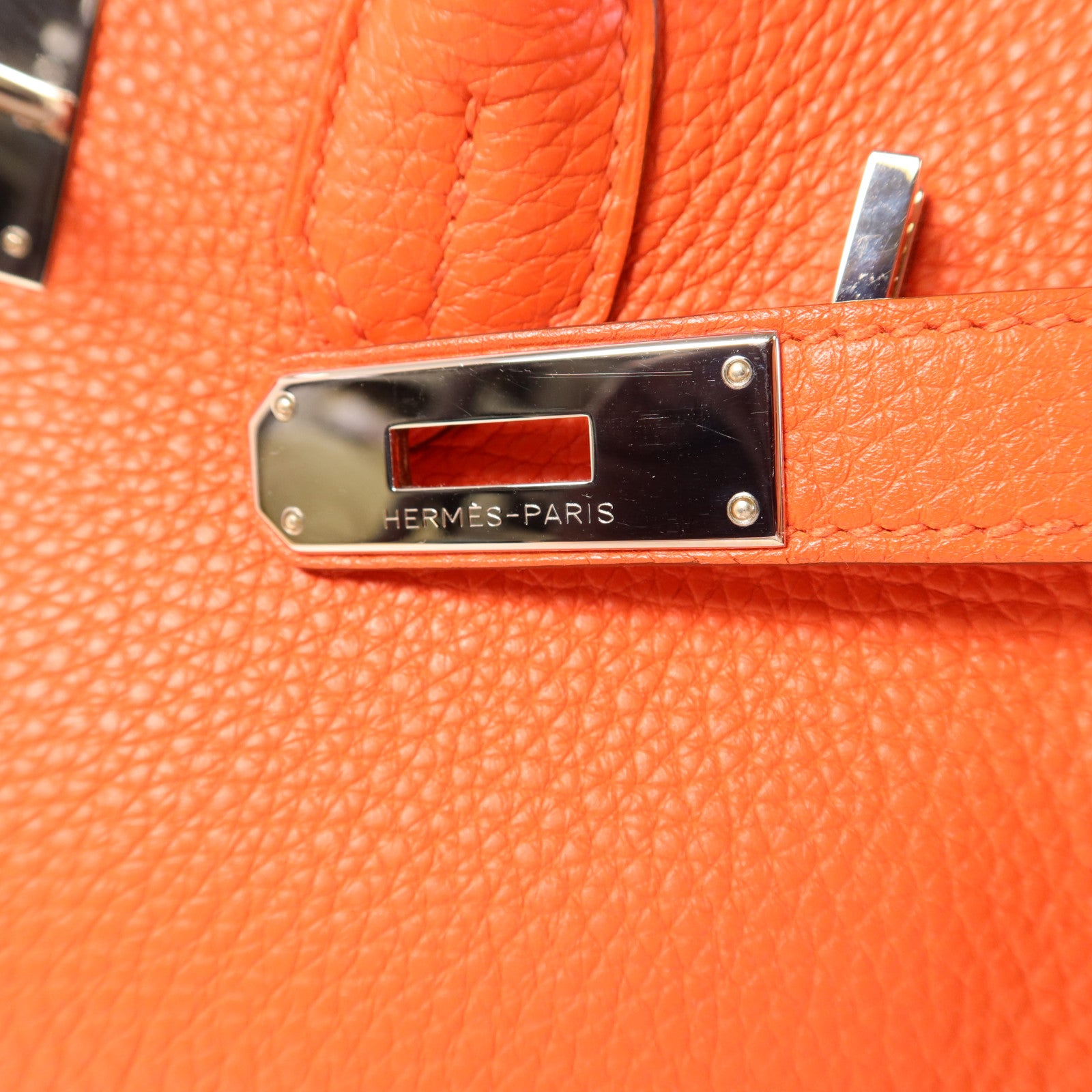 HERMES Togo皮革Birkin 30銀扣手挽袋Capucine