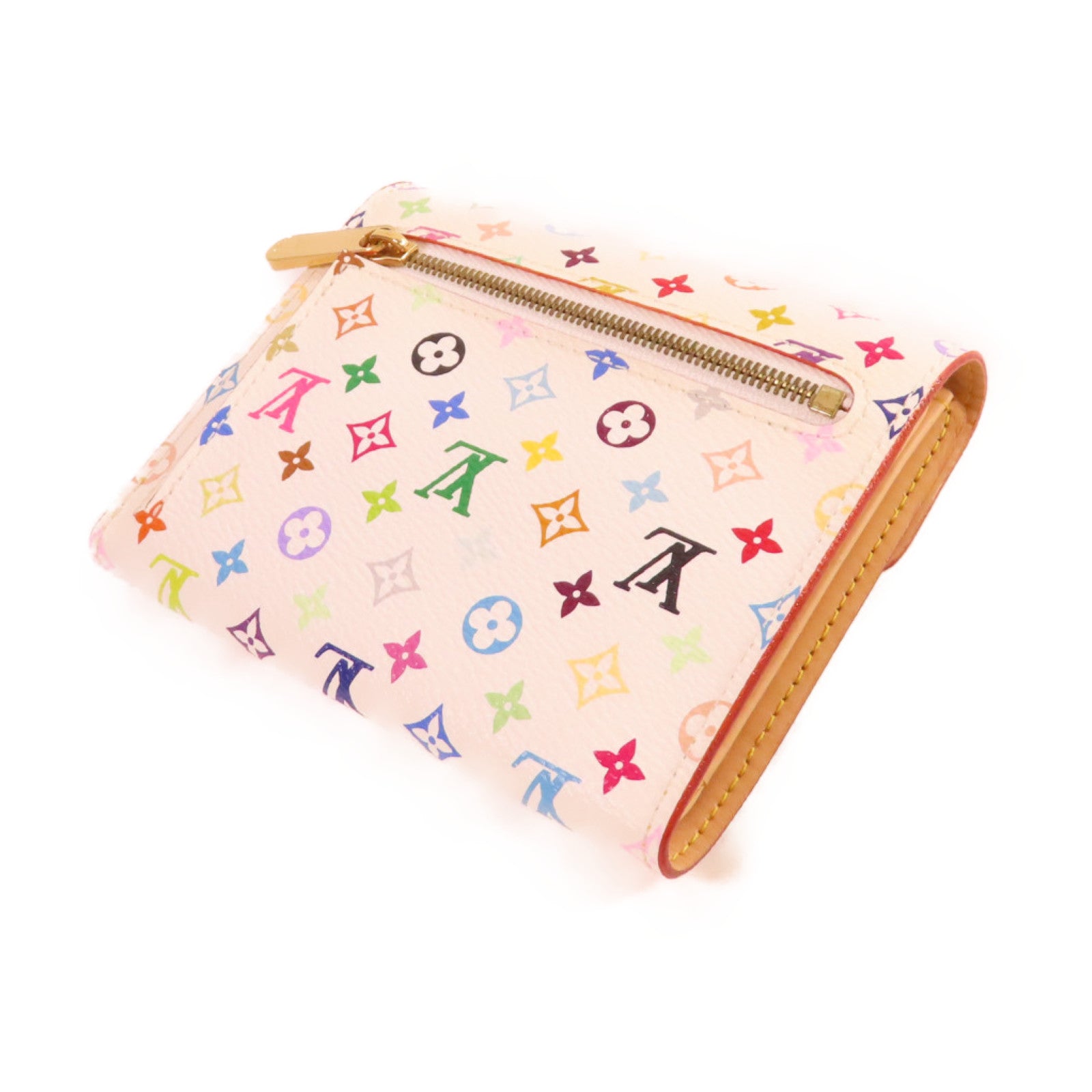 LOUIS VUITTON Monogram Multicolore Koala Short Wallet金扣短錢包白色/彩色