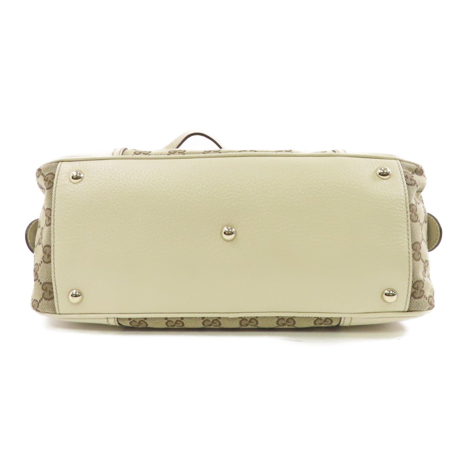 GUCCI 帆布Shoulder Bag金扣肩背袋啡色