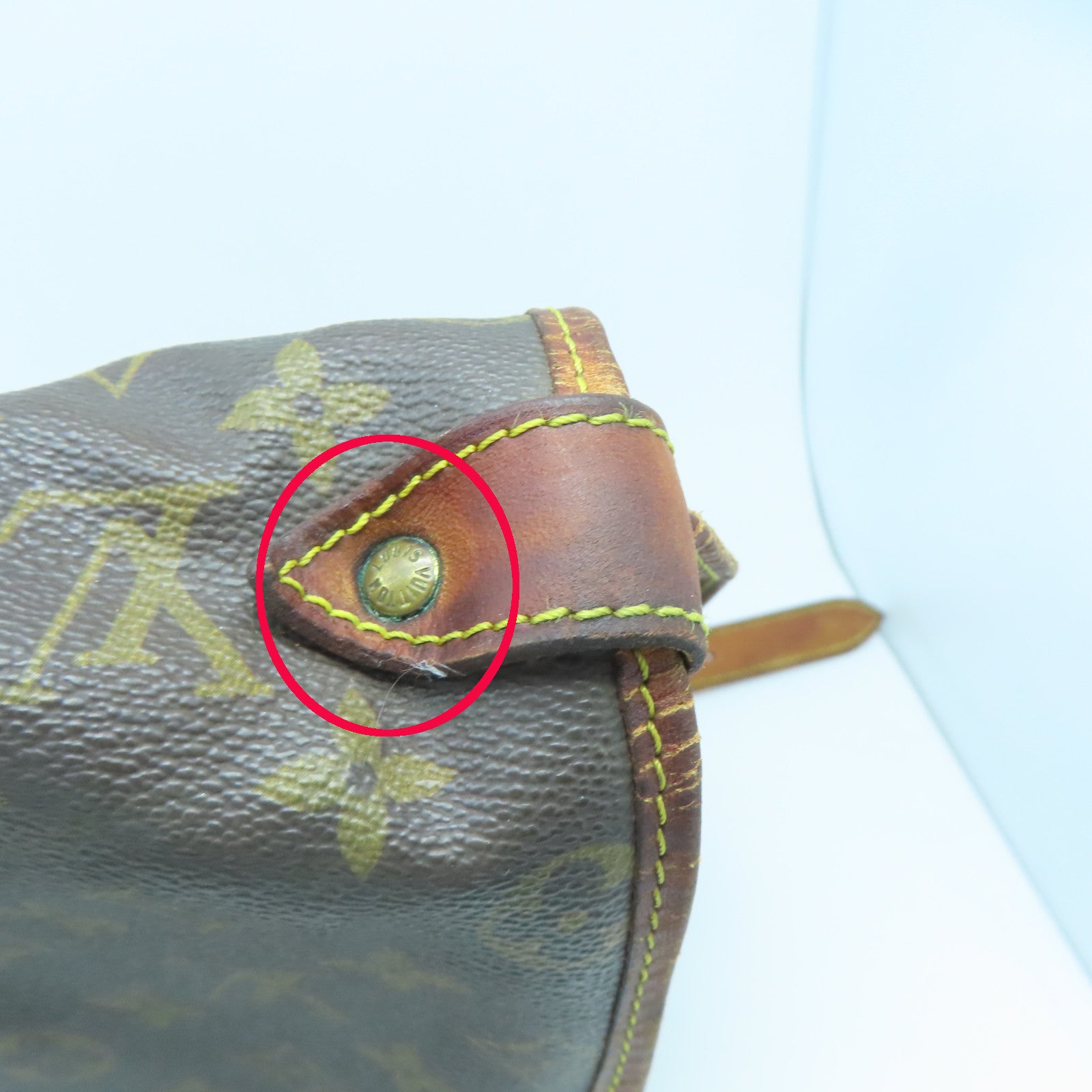 LOUIS VUITTON Monogram Saumur 35金扣肩背袋啡色