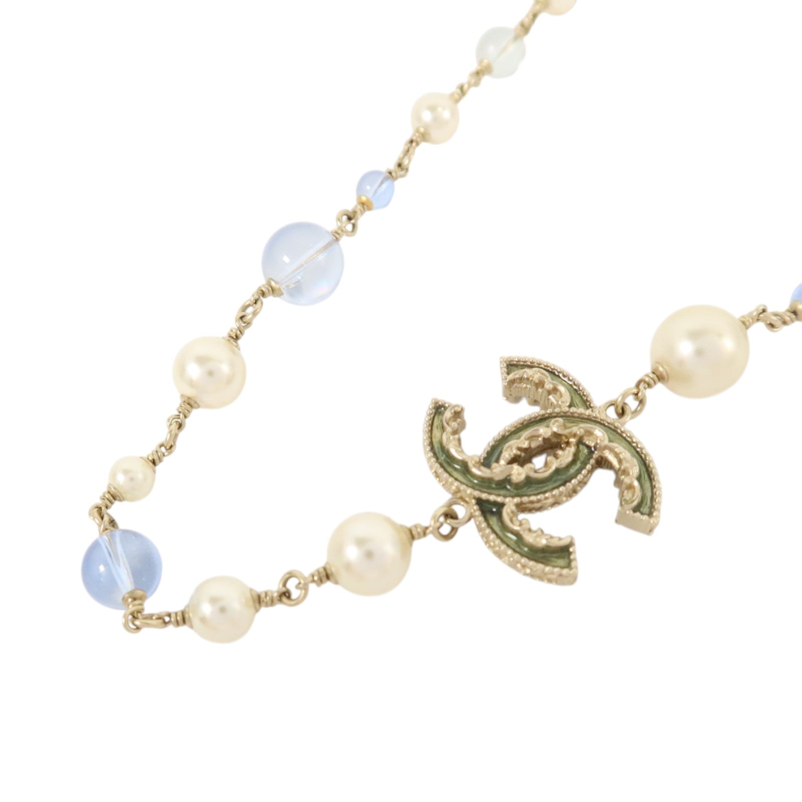 CHANEL 金屬/琺瑯/PVC Necklace項鏈