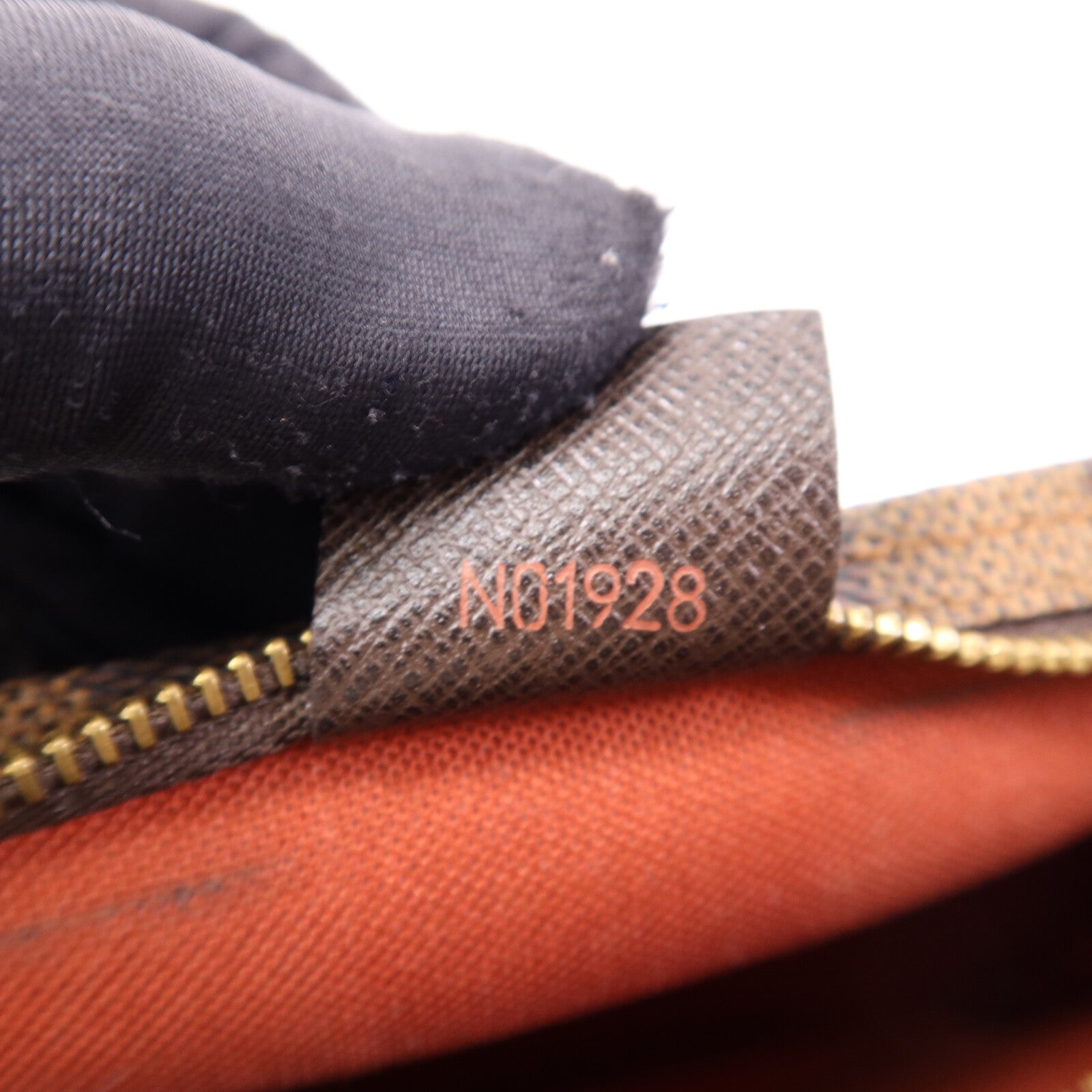 LOUIS VUITTON Damier Trousse Makeup Accessory Pouch金扣手挽袋