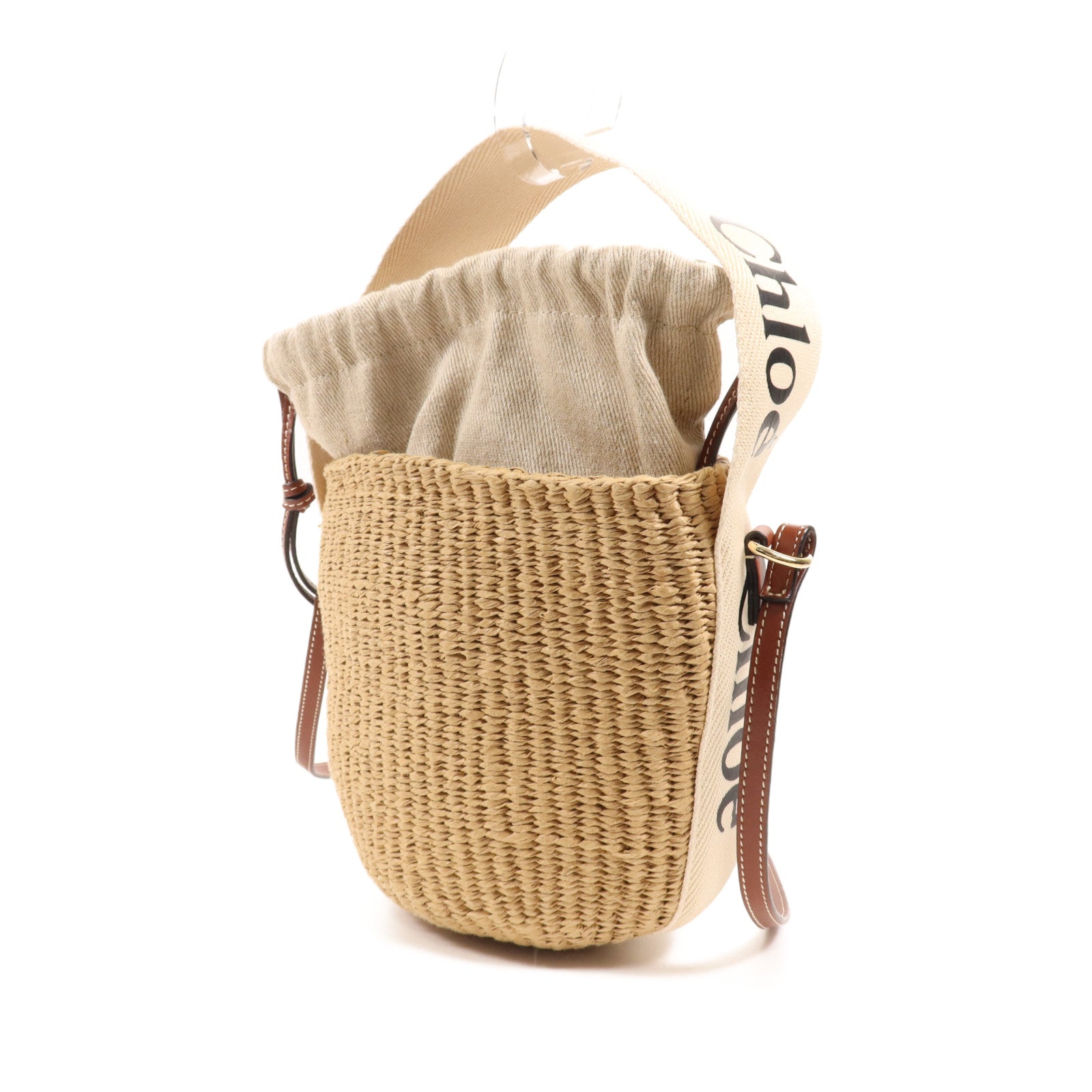 Chloe Raffia Woody Bucket金扣手挽肩背兩用袋