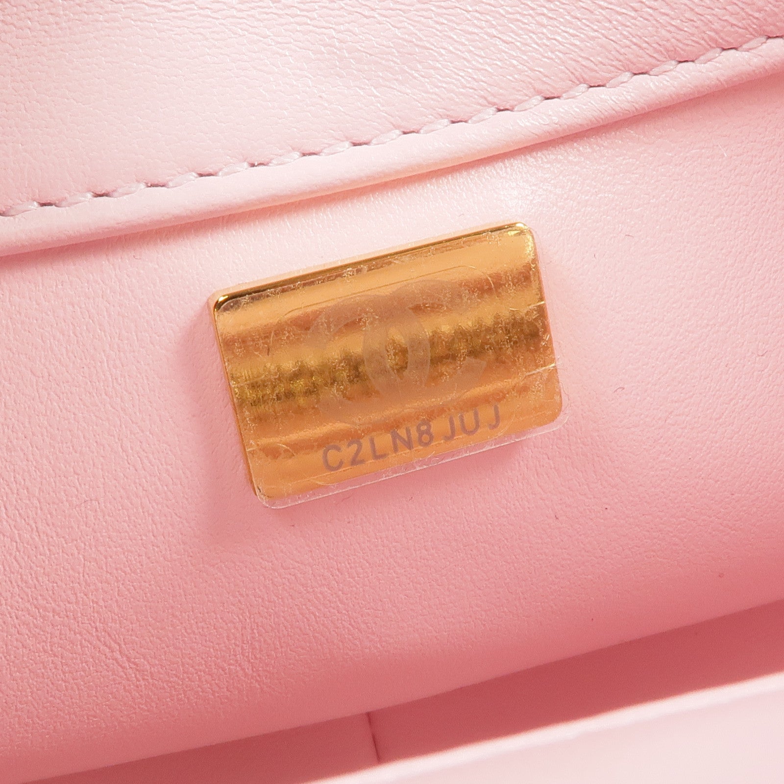 CHANEL 羊皮皮革Chain Shoulder金扣鏈帶肩背袋