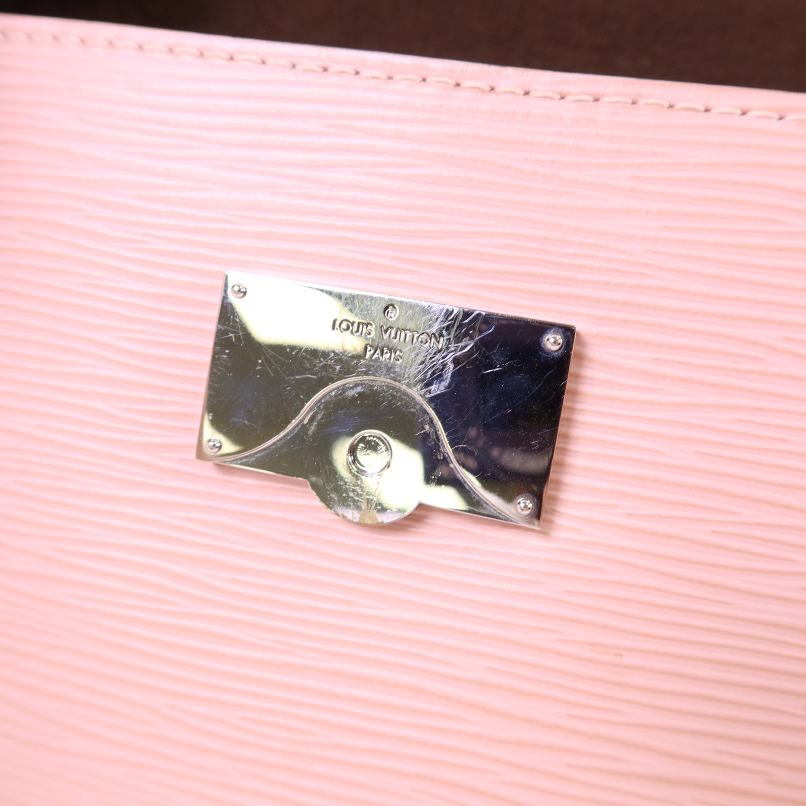 LOUIS VUITTON Epi Cluny BB銀扣手挽肩背兩用袋