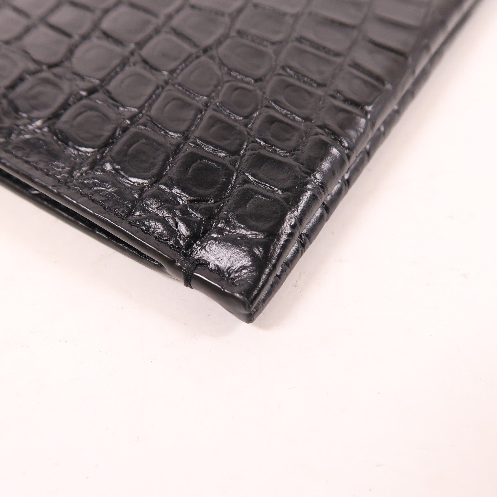 SAINT LAURENT 【激減優惠】牛皮皮革Clutch金扣手拿包