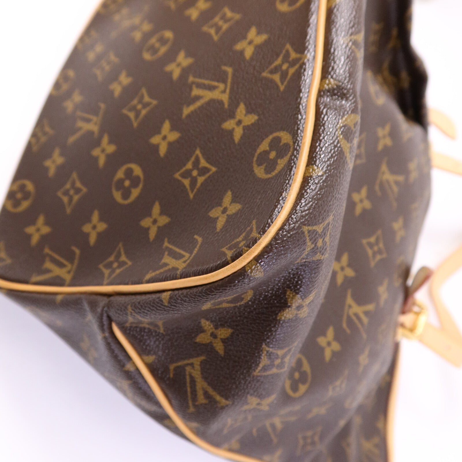LOUIS VUITTON Monogram Palermo GM金扣手挽肩背兩用袋棕色