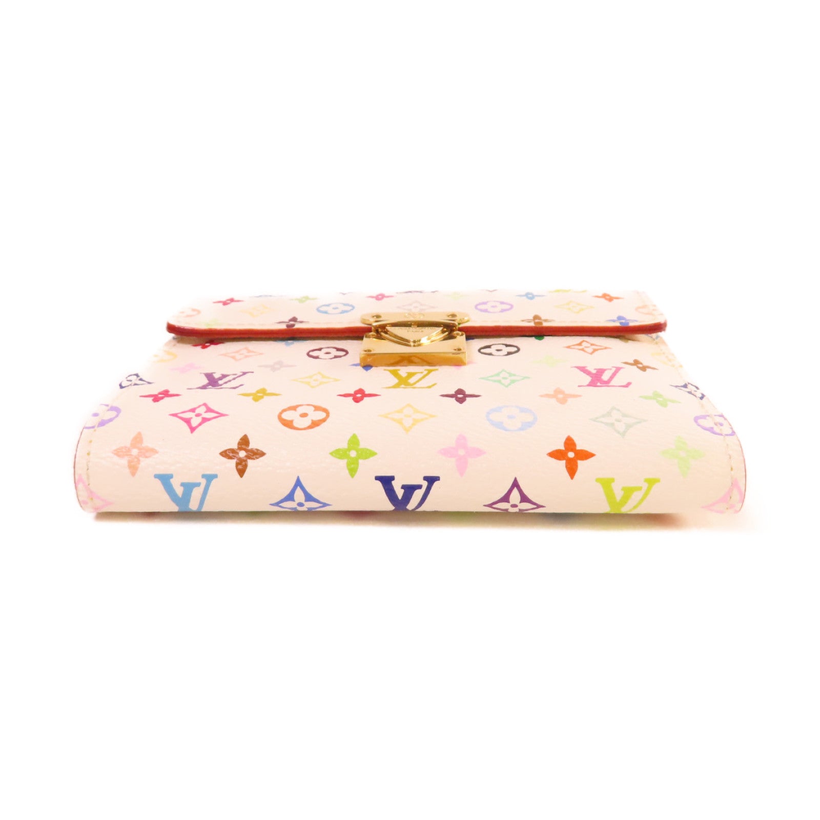 LOUIS VUITTON Monogram Multicolore Koala Short Wallet金扣短錢包白色/彩色