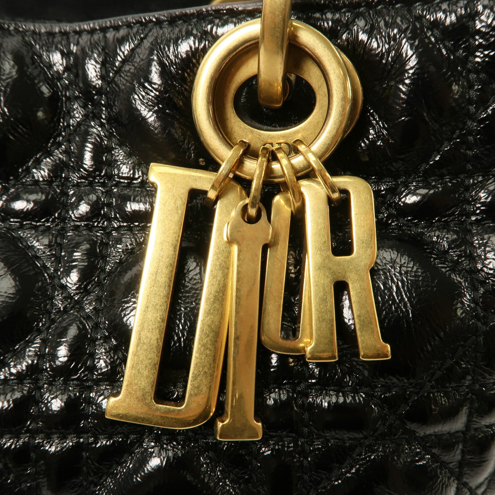 Dior 牛皮皮革Lady Dior手挽肩背兩用袋
