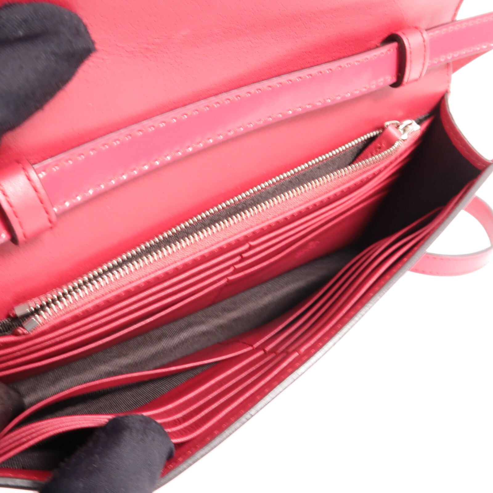 GUCCI 漆皮皮革Wallet On Chain肩背袋