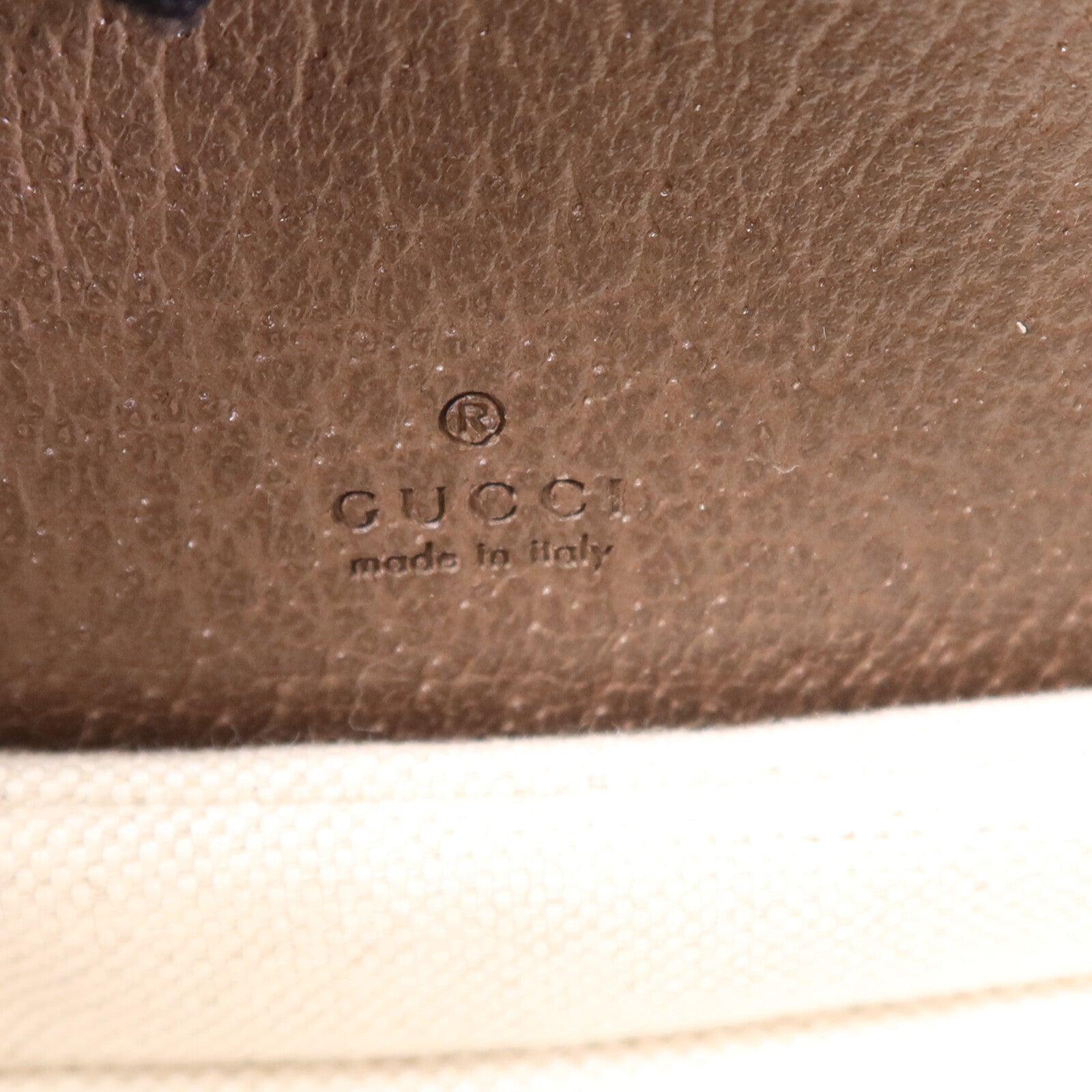 GUCCI 帆布Bamboo 1947金扣肩背袋