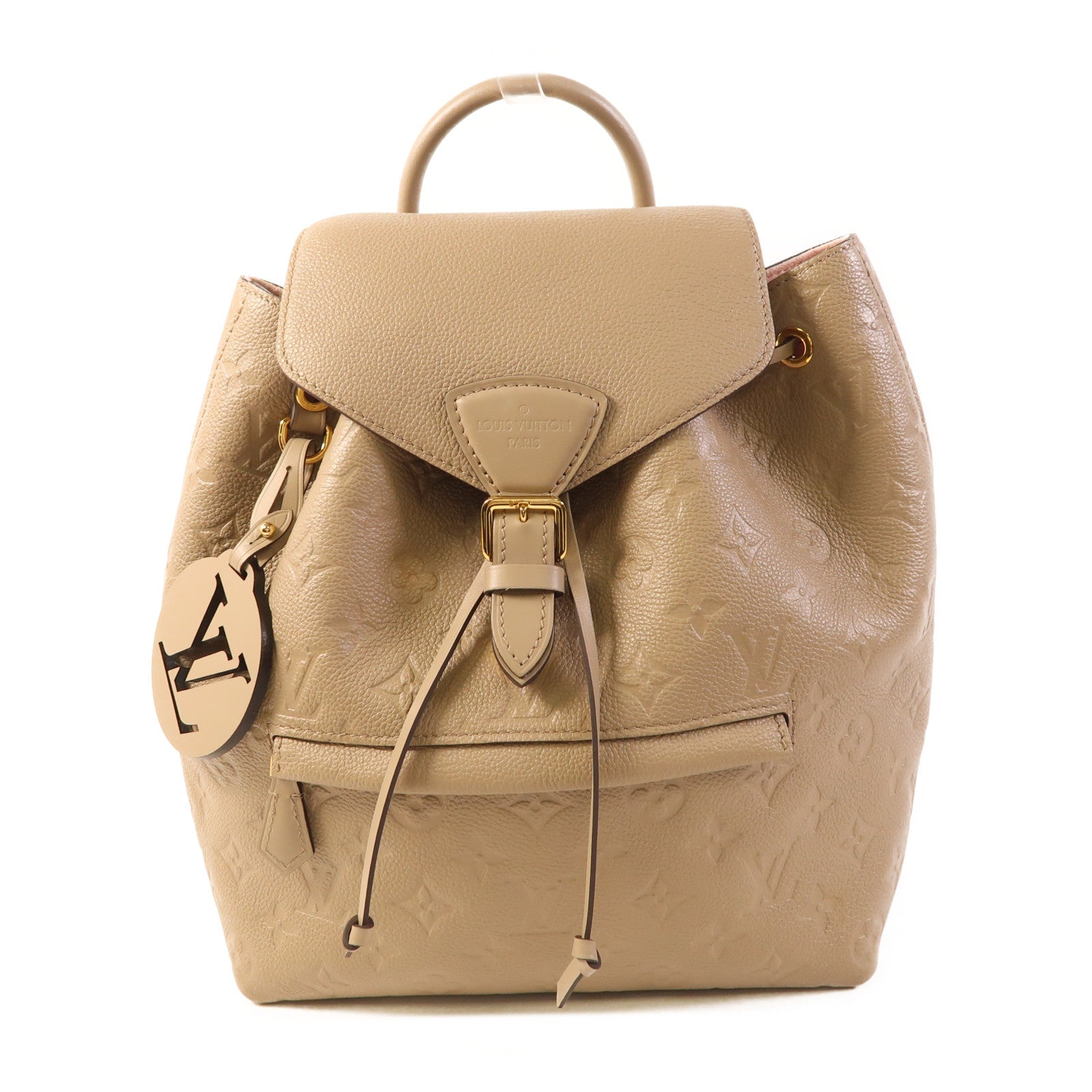 LOUIS VUITTON Monogram Empreinte Montsouris PM金扣背包