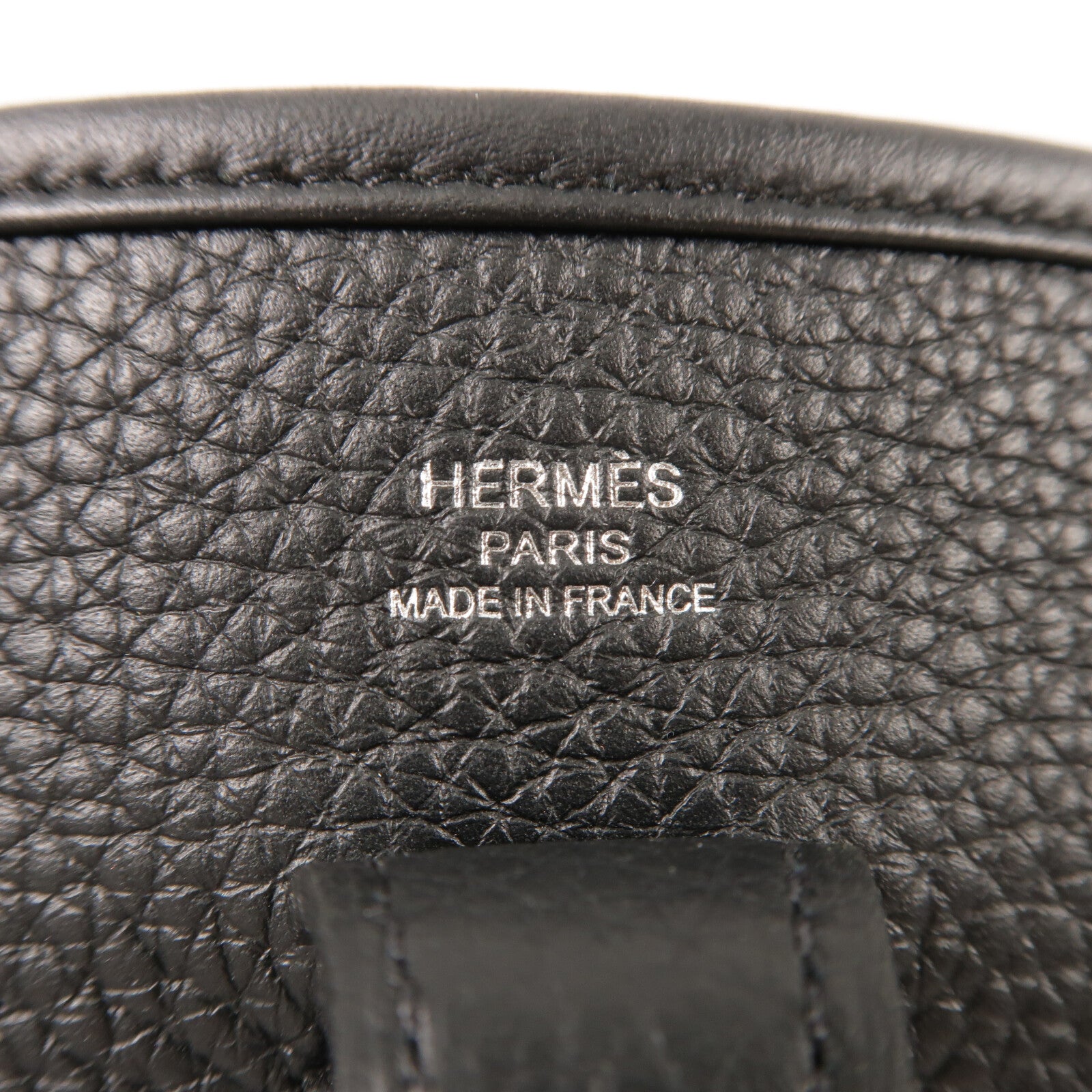 HERMES Clemence皮革Evelyne 23肩背袋Noir