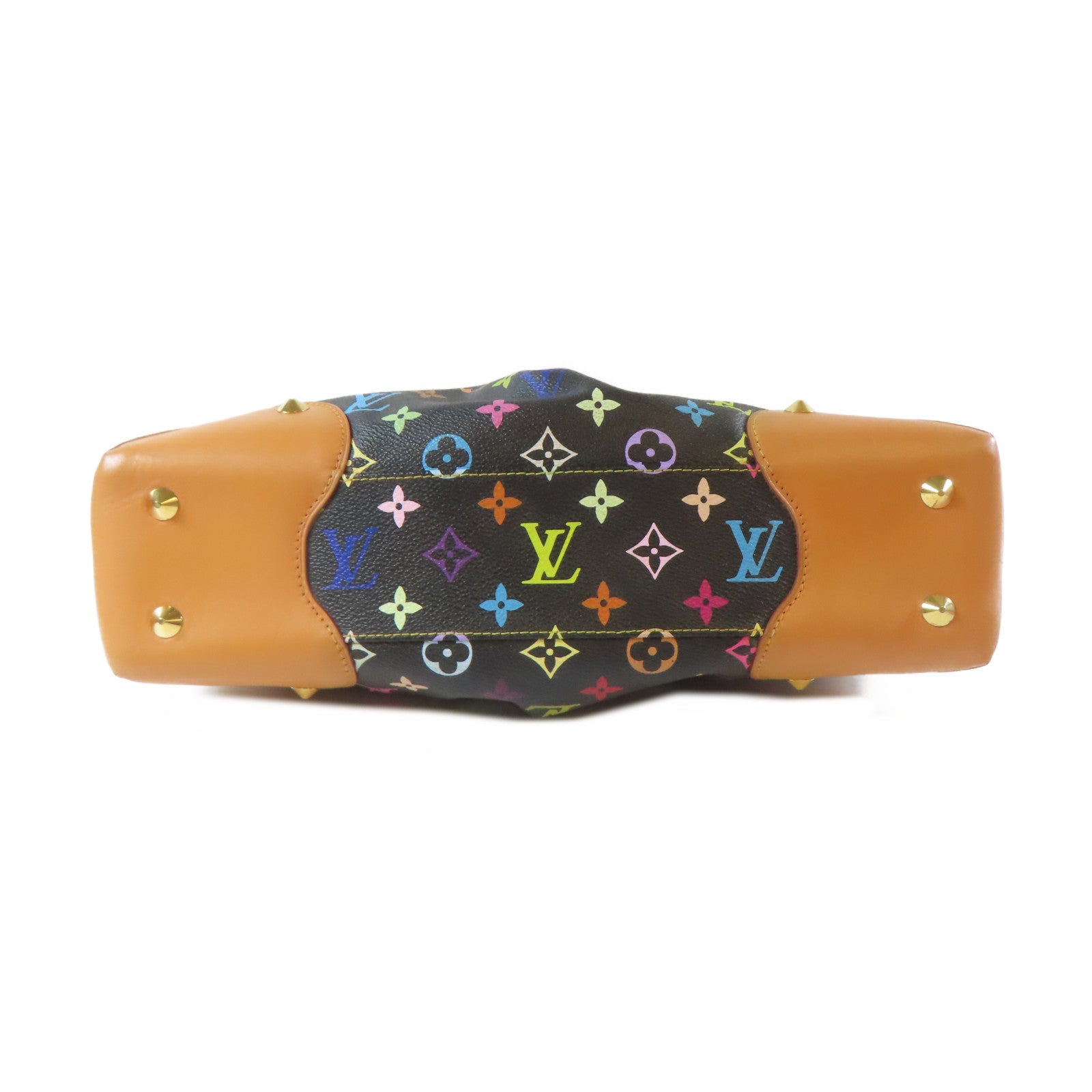 LOUIS VUITTON Monogram Multicolore Judy MM金扣手挽肩背兩用袋黑色/啡色