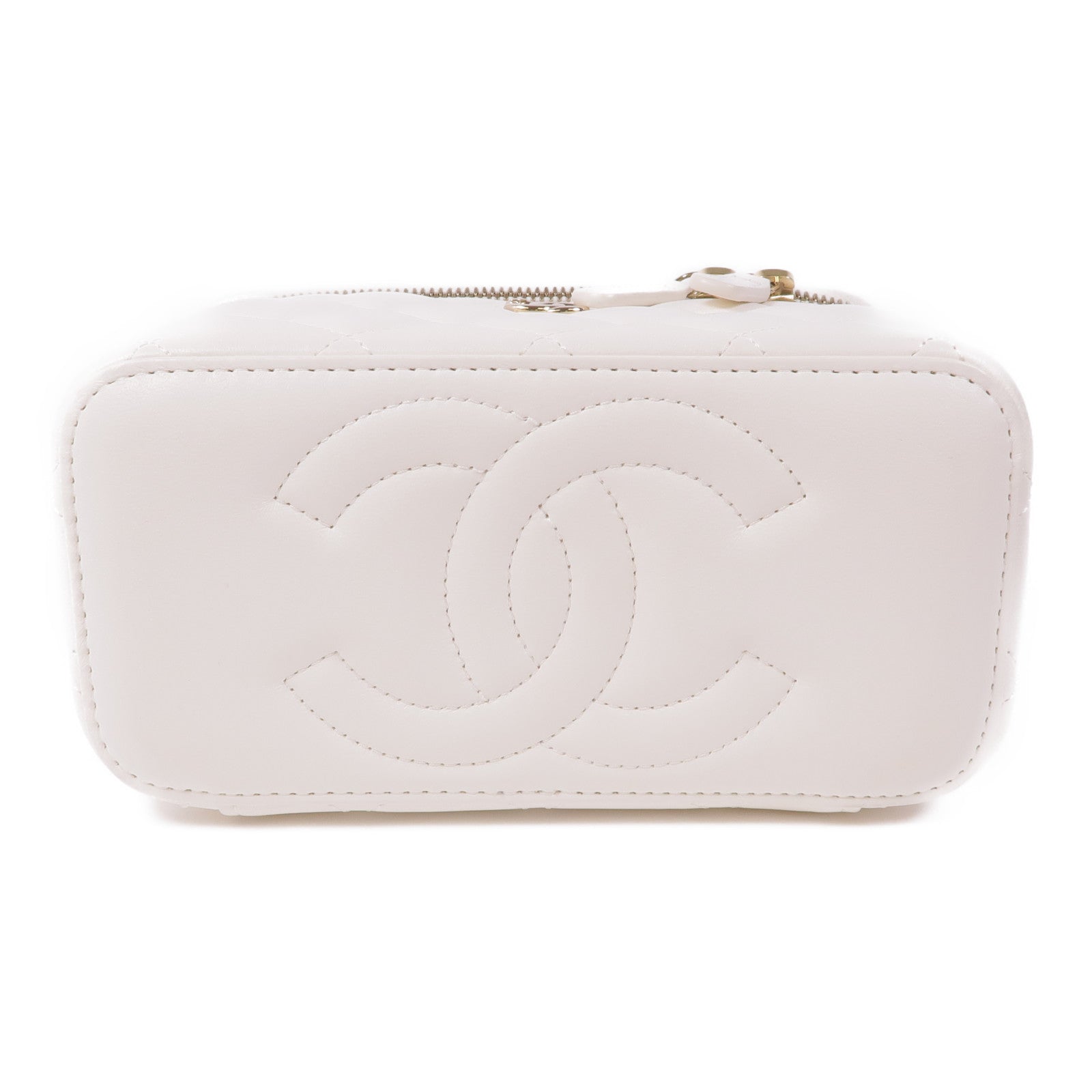 CHANEL 羊皮皮革Vanity Case金扣肩背袋