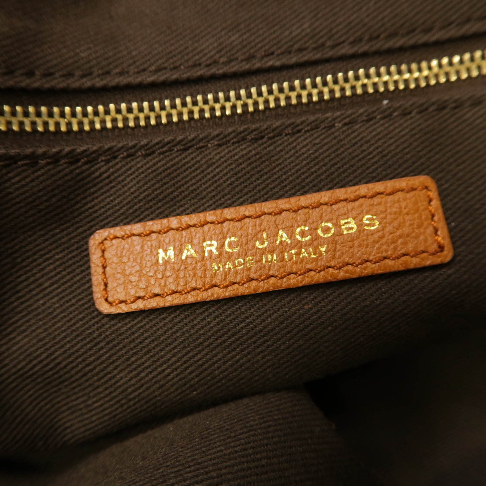 MARC JACOBS 【激減優惠】牛皮皮革Chain Shoulder Bag金扣鏈帶肩背袋棕色