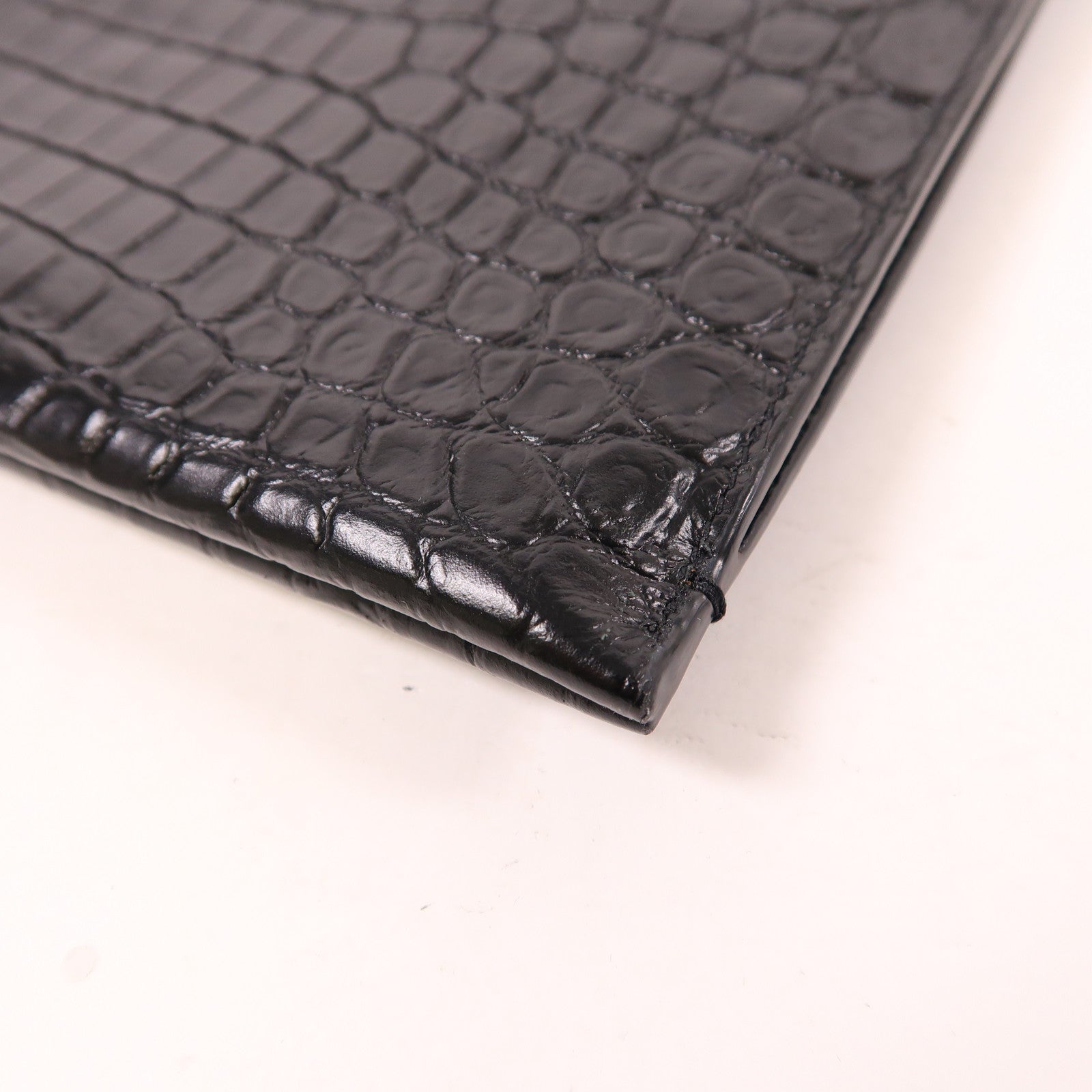 SAINT LAURENT 【激減優惠】牛皮皮革Clutch金扣手拿包