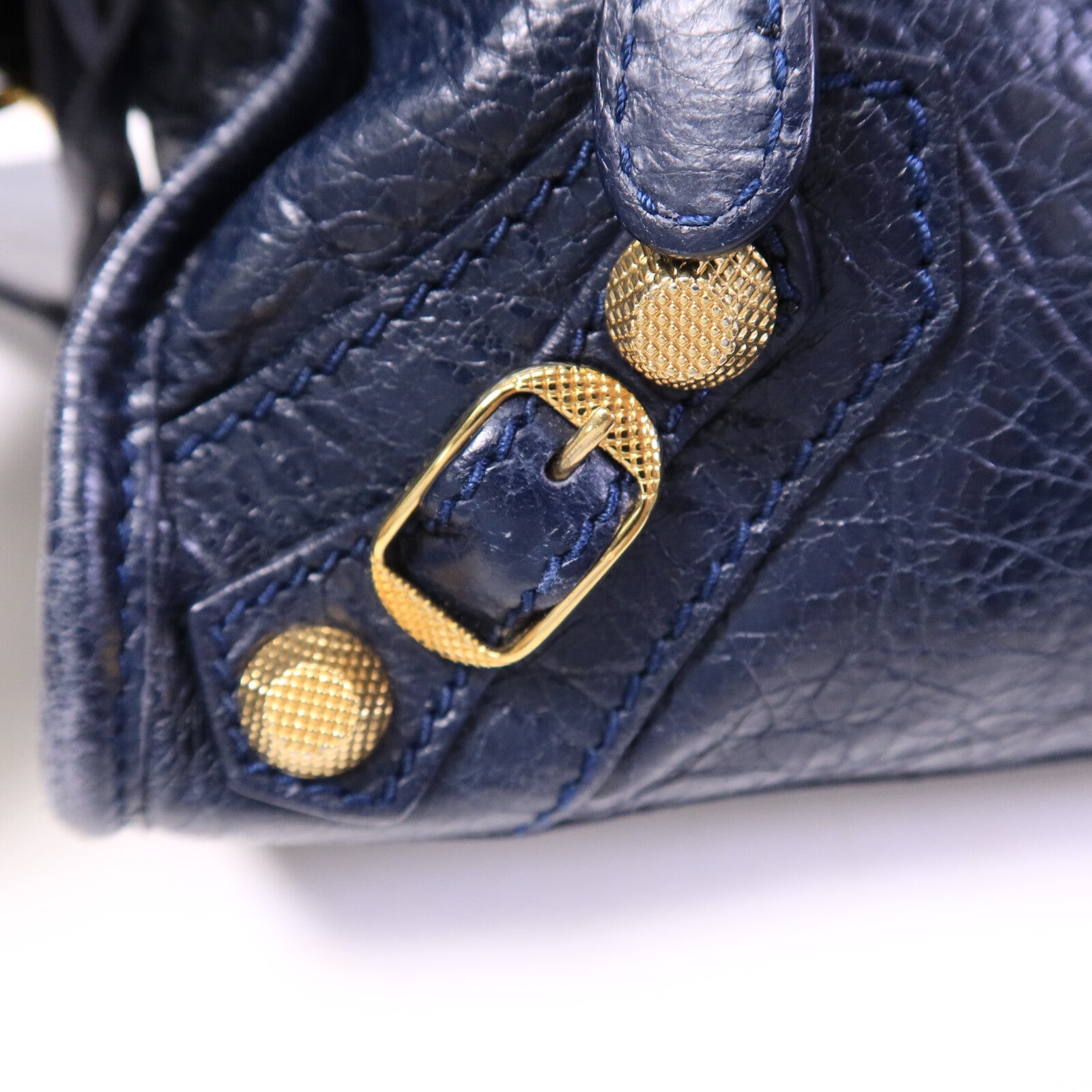 BALENCIAGA 牛皮皮革Mini City手挽肩背兩用袋