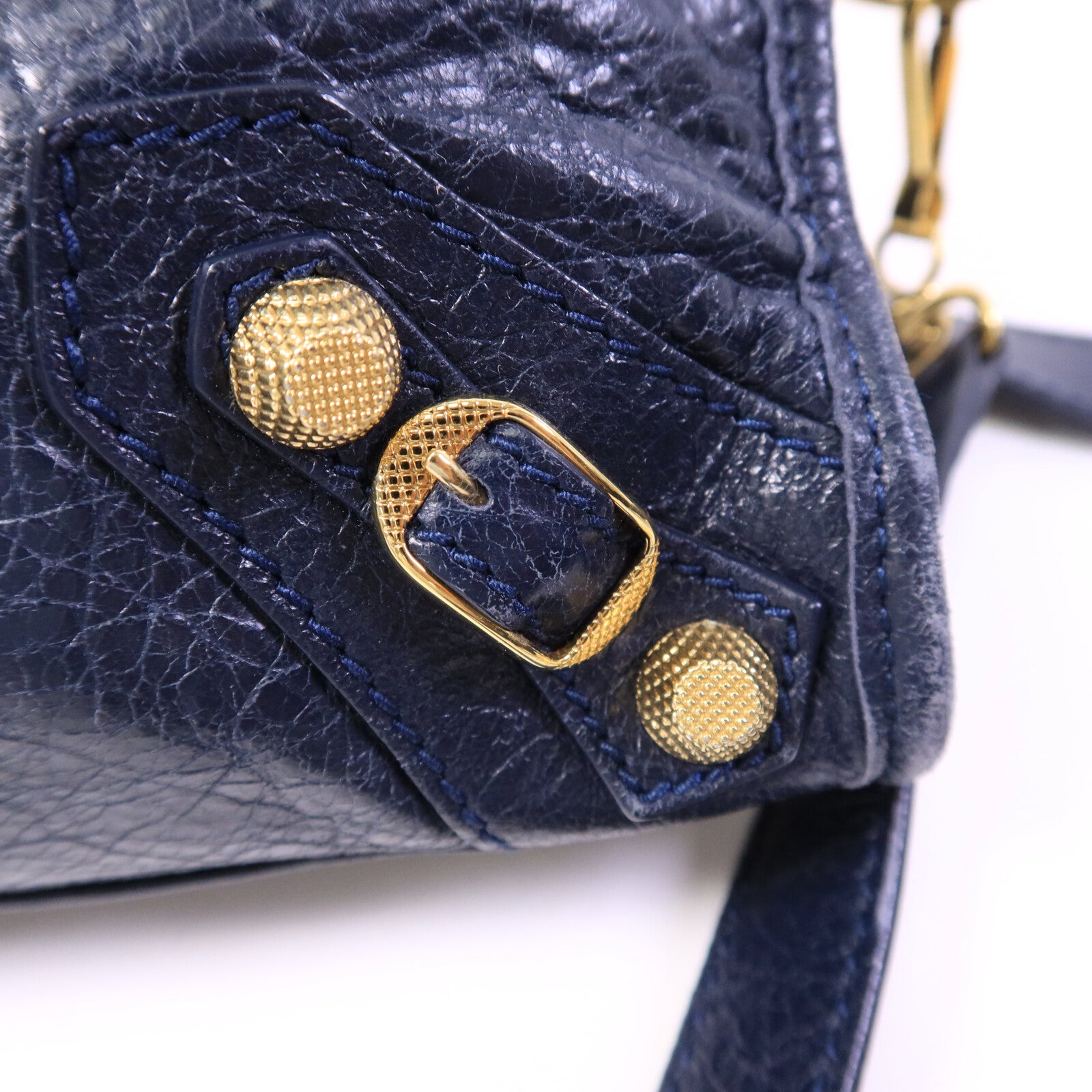 BALENCIAGA 牛皮皮革Mini City手挽肩背兩用袋