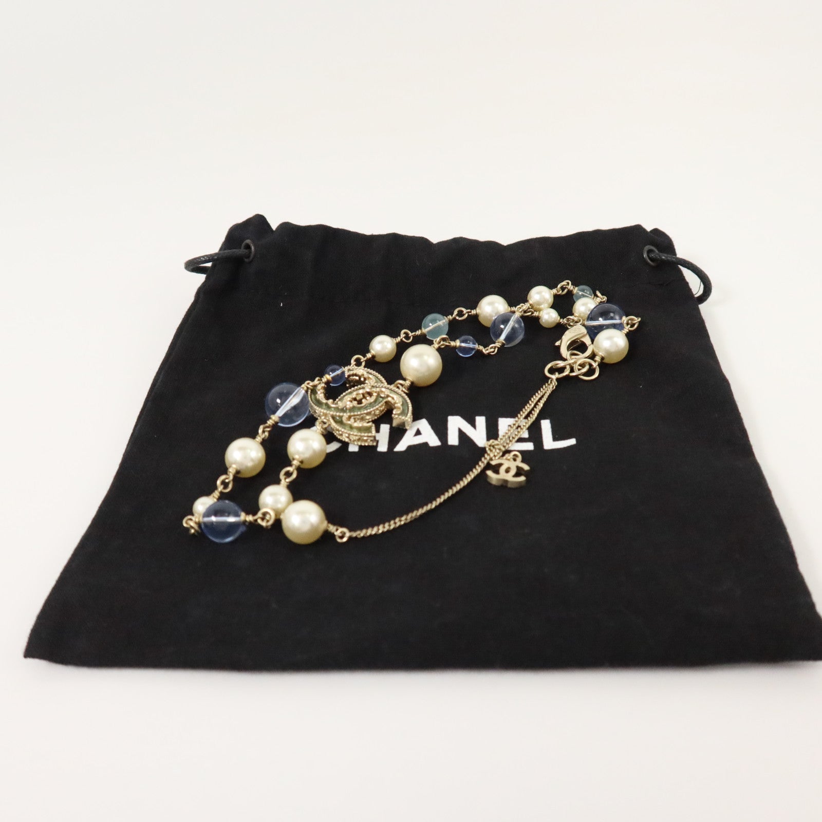 CHANEL 金屬/琺瑯/PVC Necklace項鏈