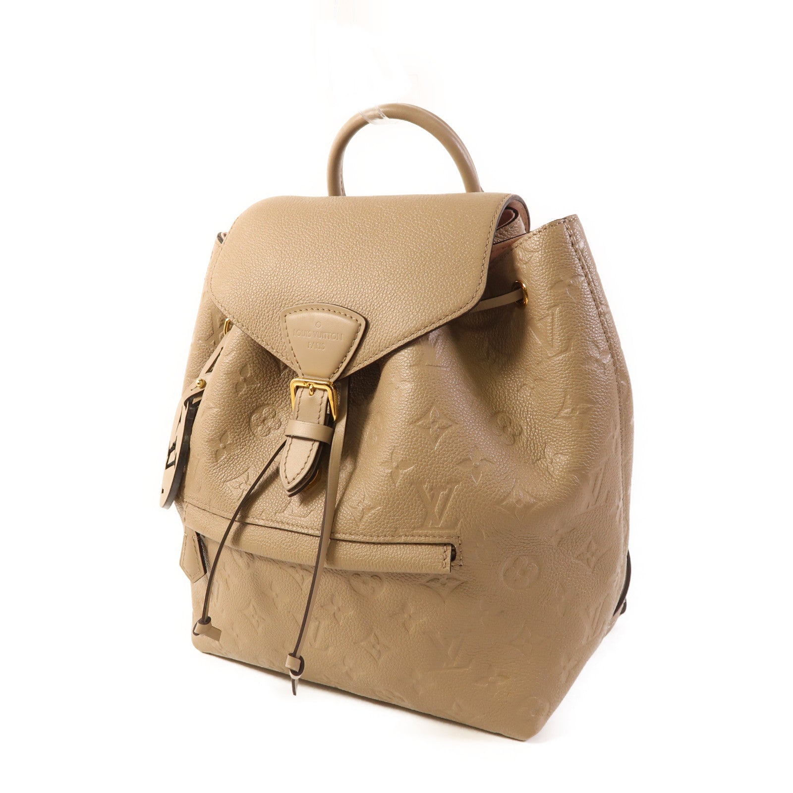 LOUIS VUITTON Monogram Empreinte Montsouris PM金扣背包