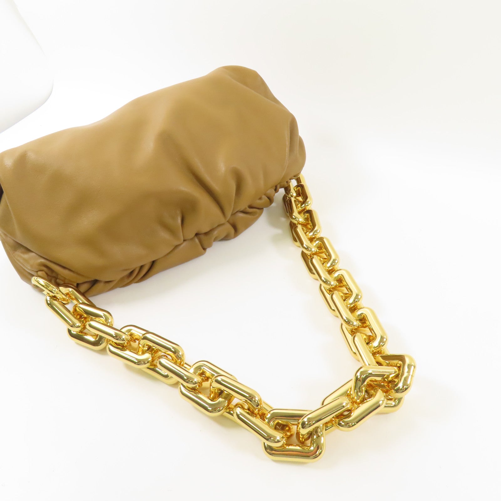 BOTTEGA VENETA 【激減優惠】牛皮皮革Hand Bag金扣手挽袋