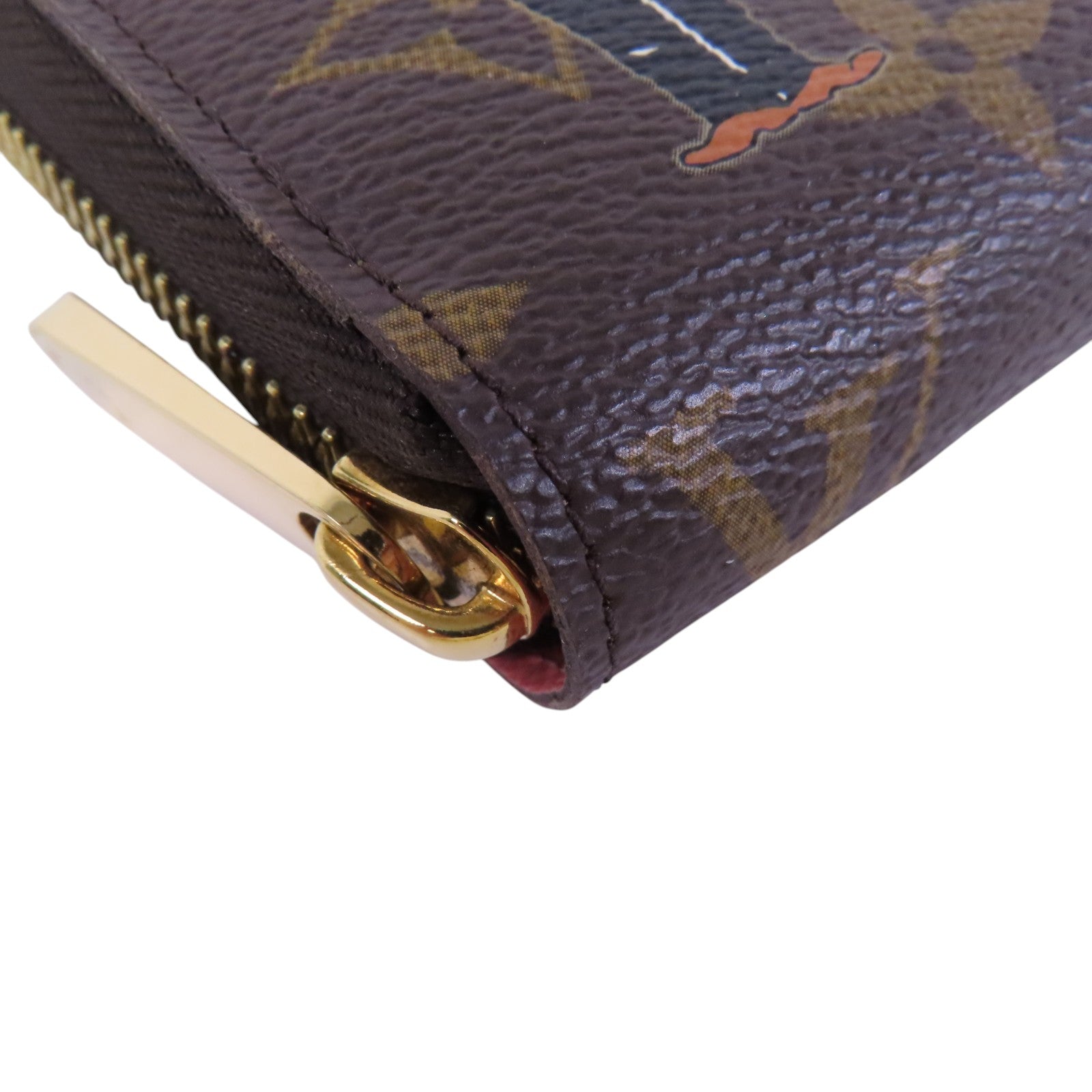 LOUIS VUITTON Monogram Zipper Long Wallet金扣拉鏈長錢包