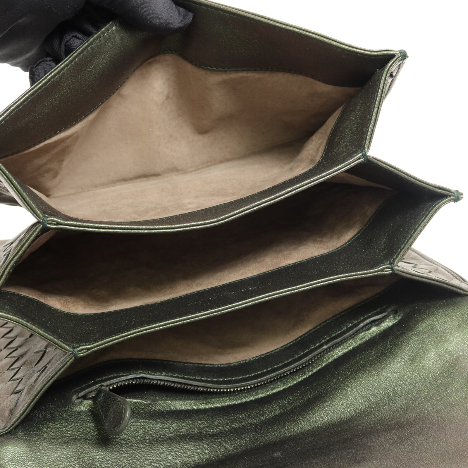 BOTTEGA VENETA 牛皮皮革Beetle Iridescent Clutch手拿包