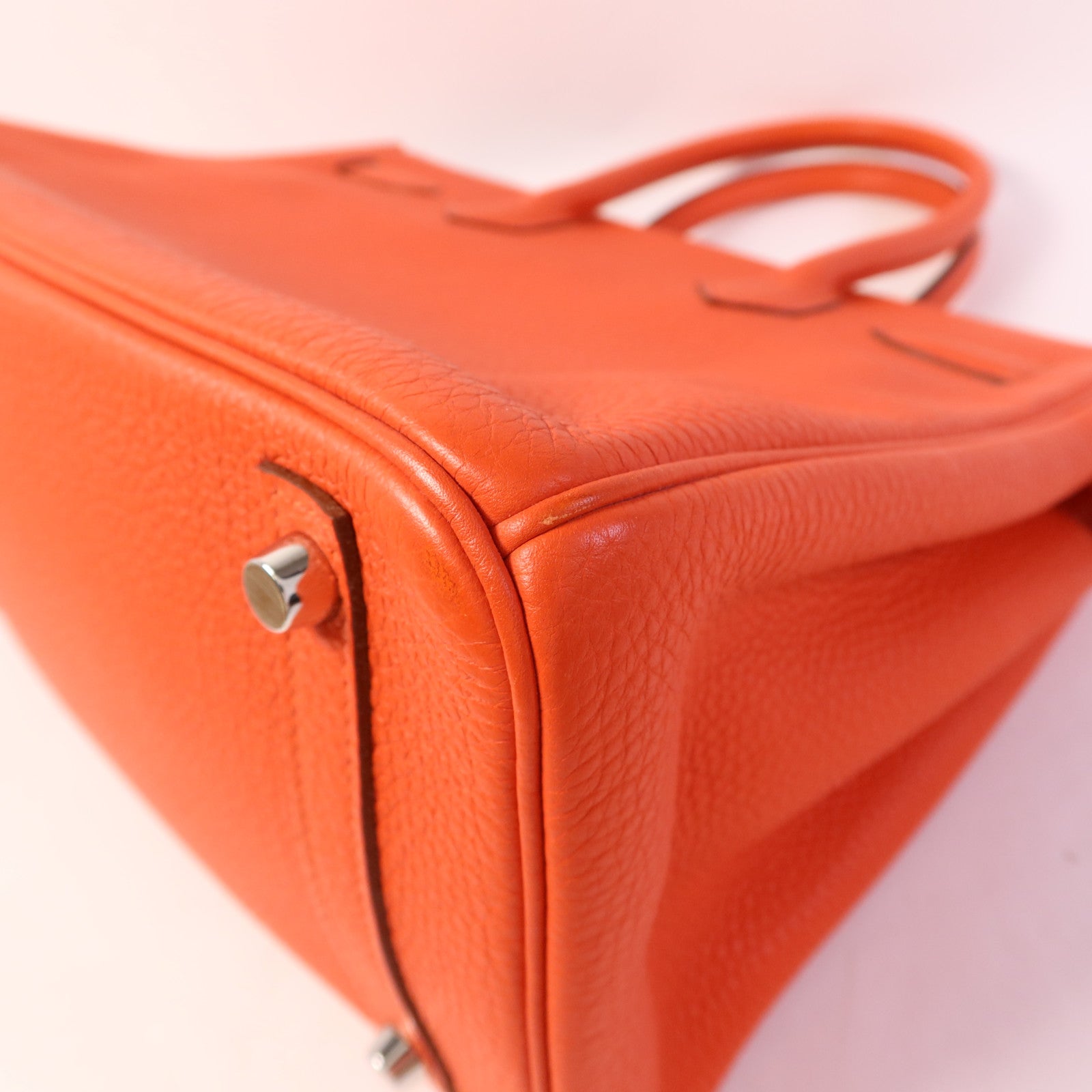 HERMES Togo皮革Birkin 30銀扣手挽袋Capucine