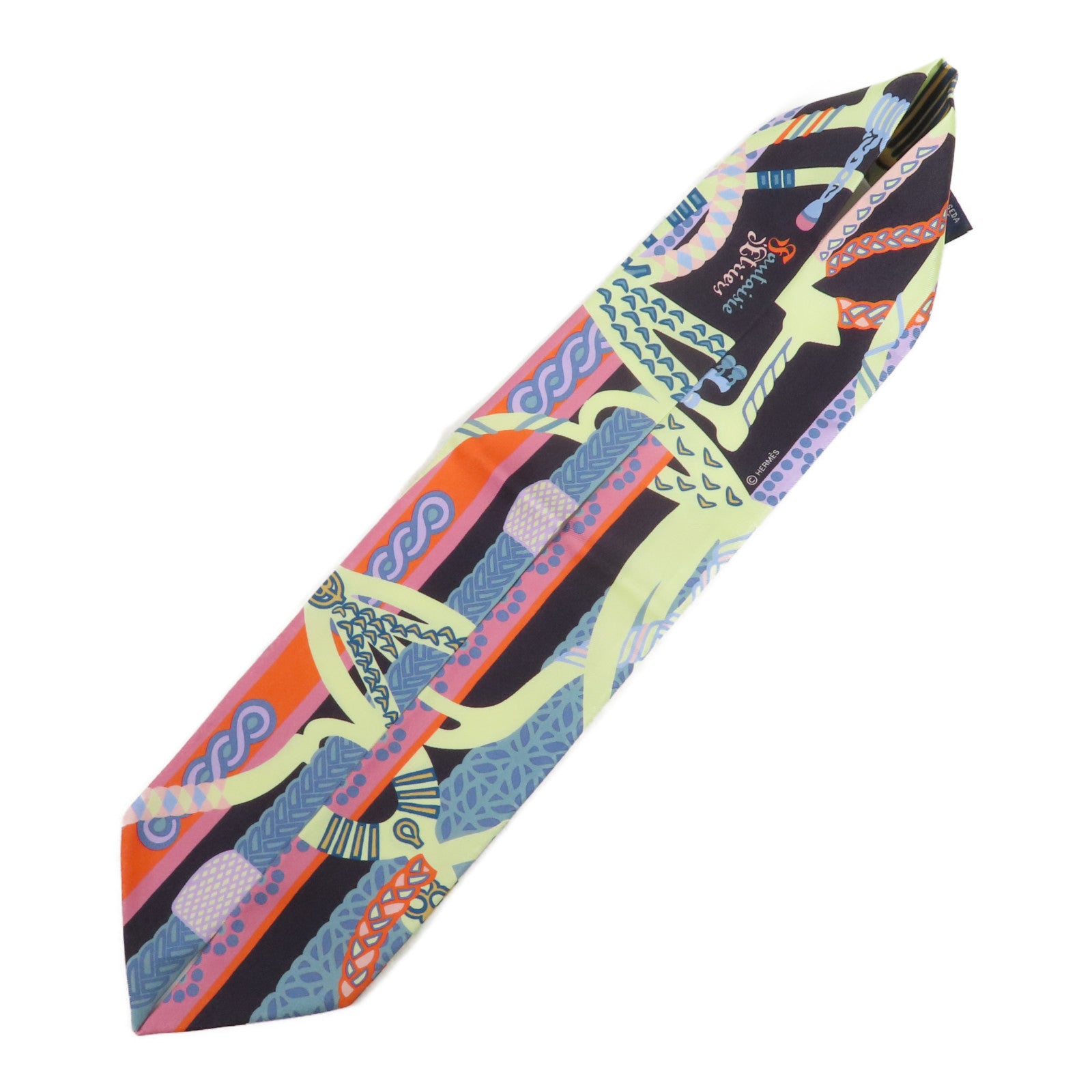 HERMES 絲質Twilly絲巾