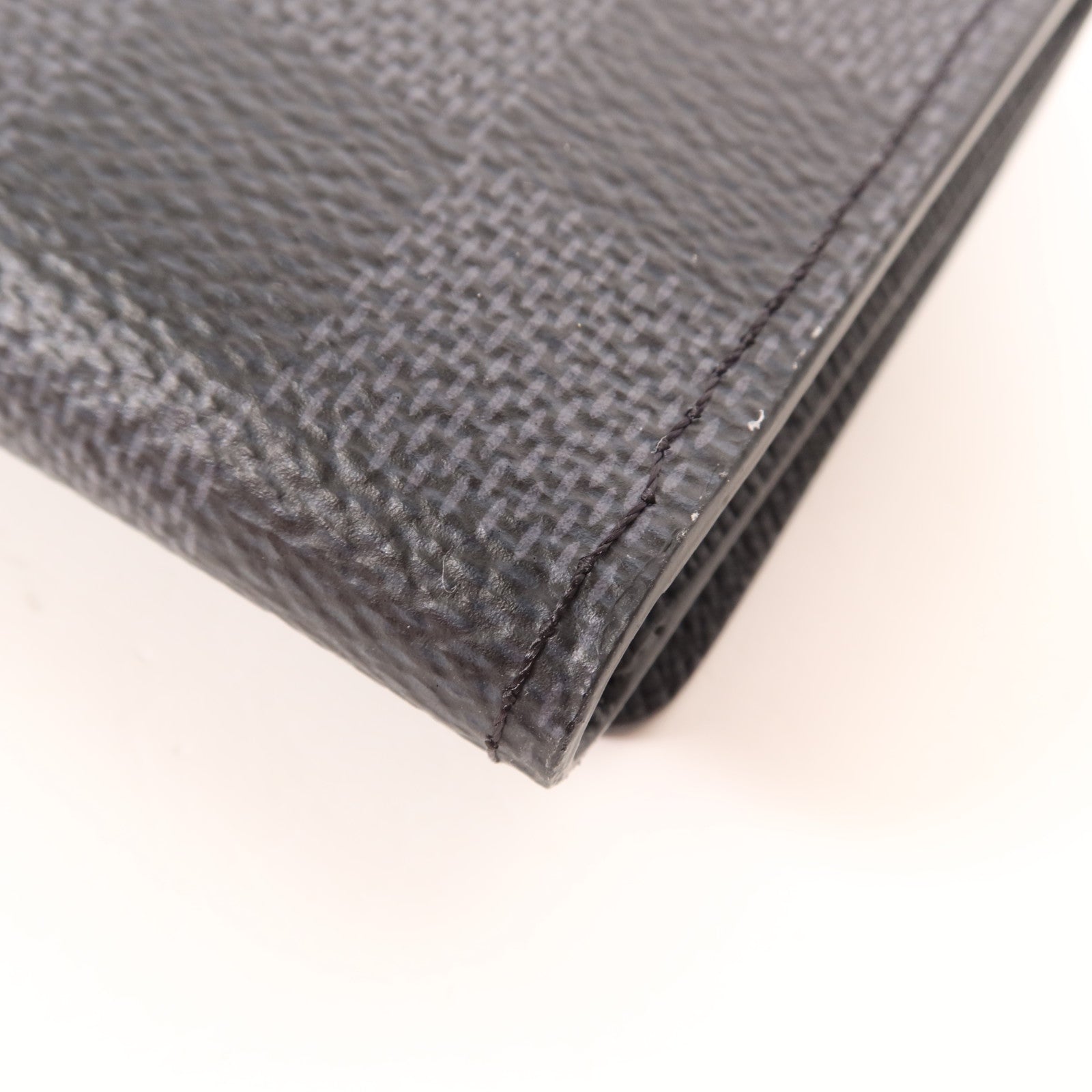 LOUIS VUITTON Damier Graphite Enveloppe Carte De Visite Card Case銀扣卡片套