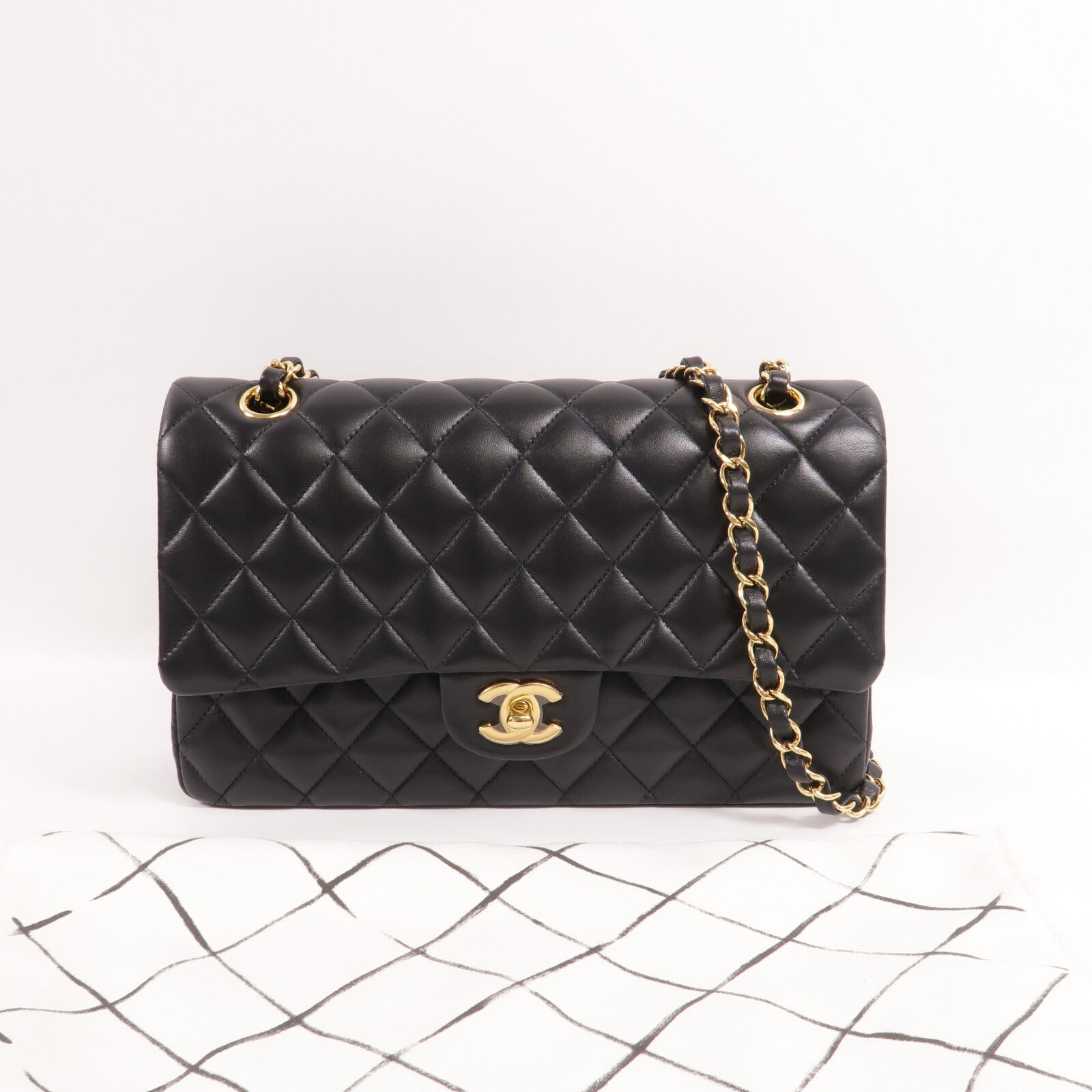 CHANEL 羊皮皮革Classic 25鏈帶肩背袋