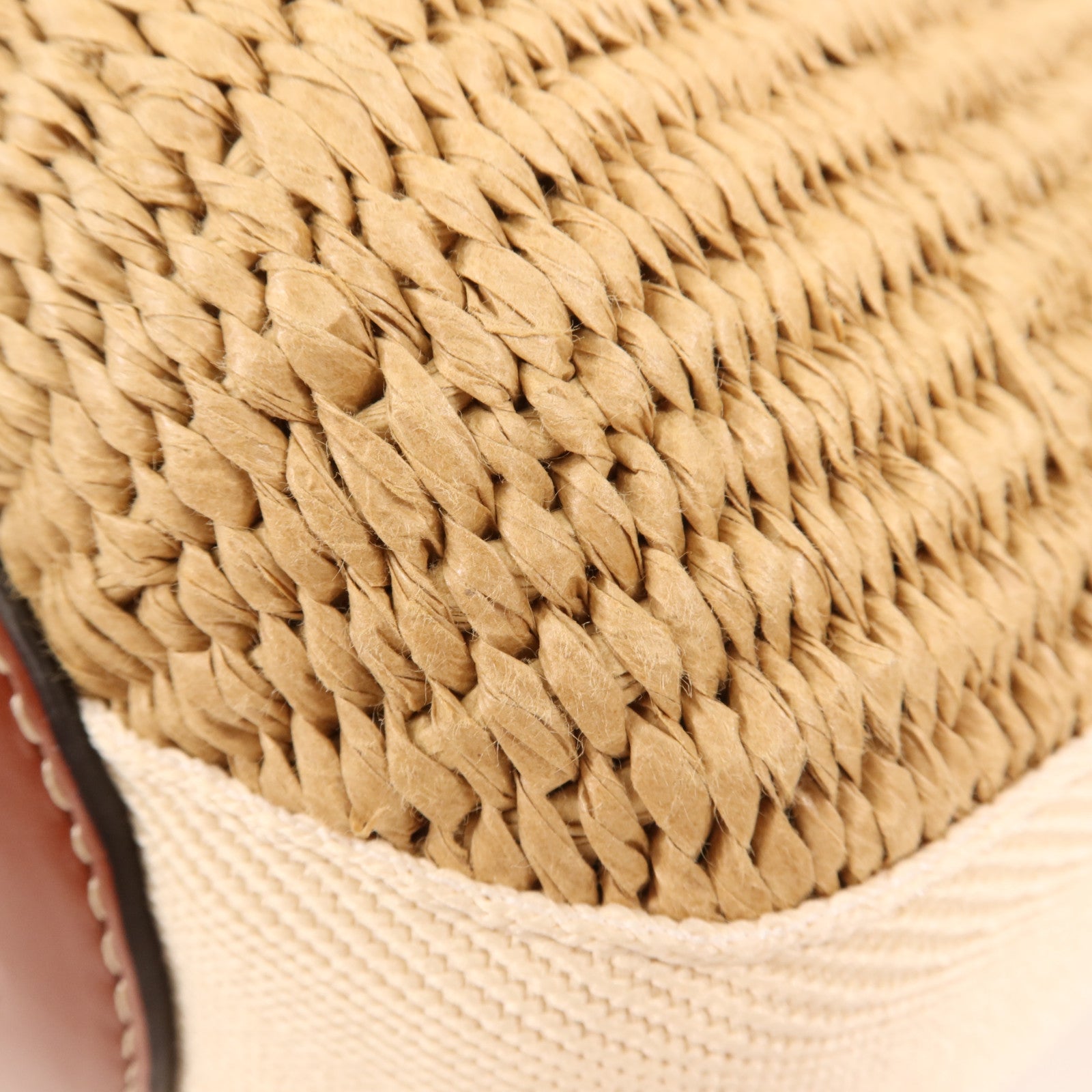 Chloe Raffia Woody Bucket金扣手挽肩背兩用袋