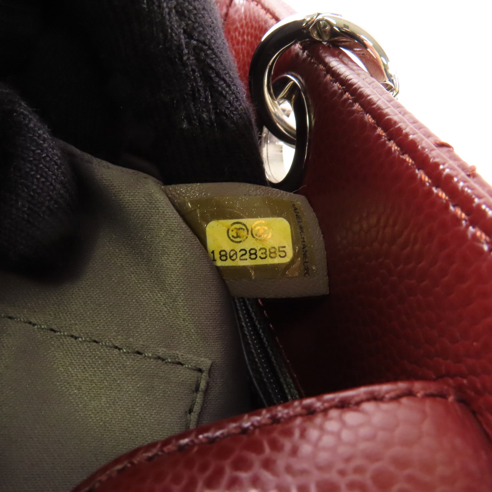 CHANEL 牛皮皮革PST Petite Shopping Tote Bag銀扣鏈帶肩背袋