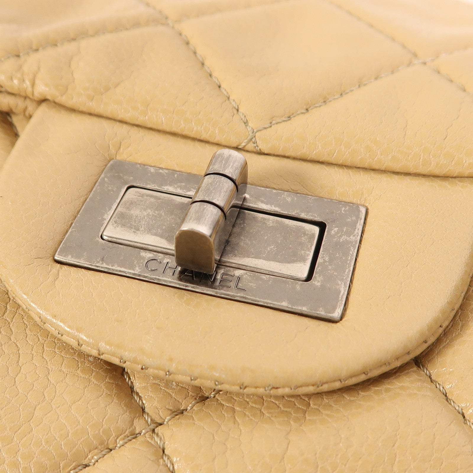 CHANEL 【激減優惠】牛皮皮革Shoulder Bag銀扣肩背袋
