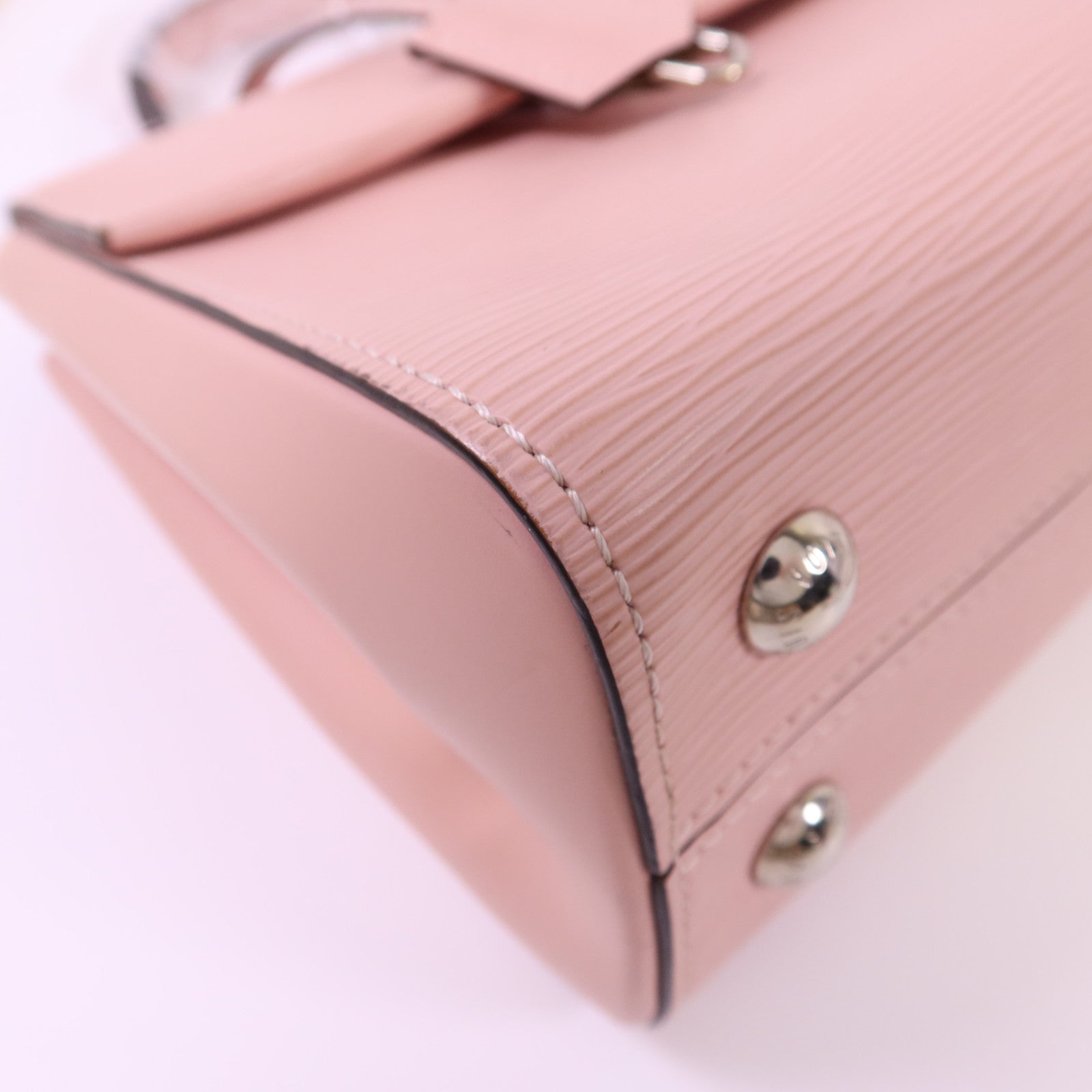 LOUIS VUITTON Epi Cluny BB銀扣手挽肩背兩用袋