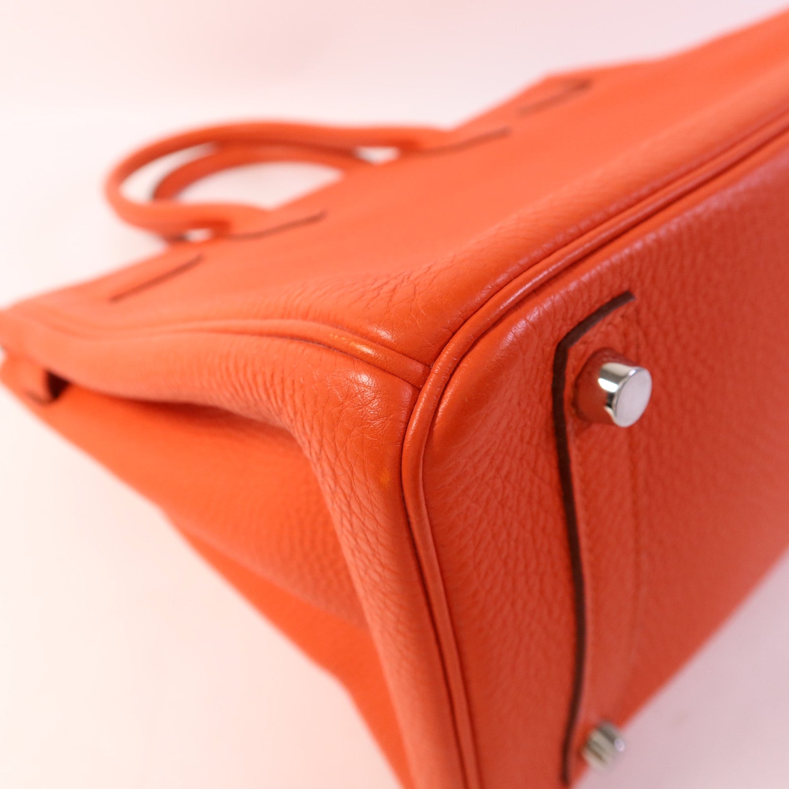 HERMES Togo皮革Birkin 30銀扣手挽袋Capucine