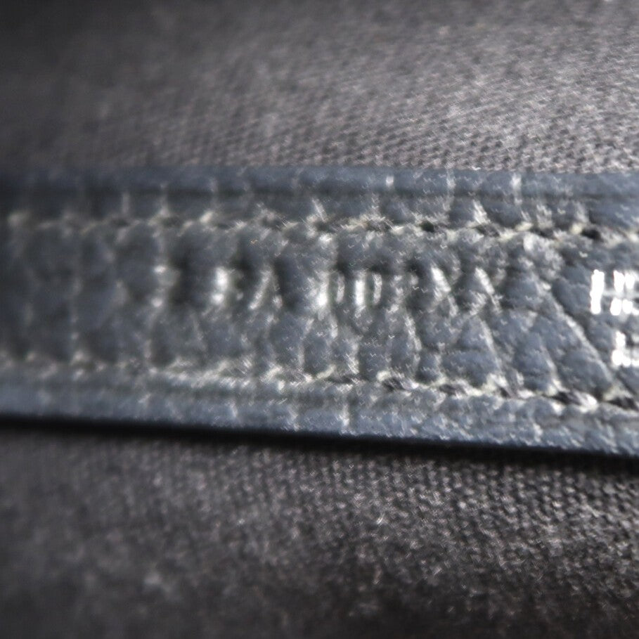 HERMES 帆布Garden Party TPM銀扣手挽袋89 Noir